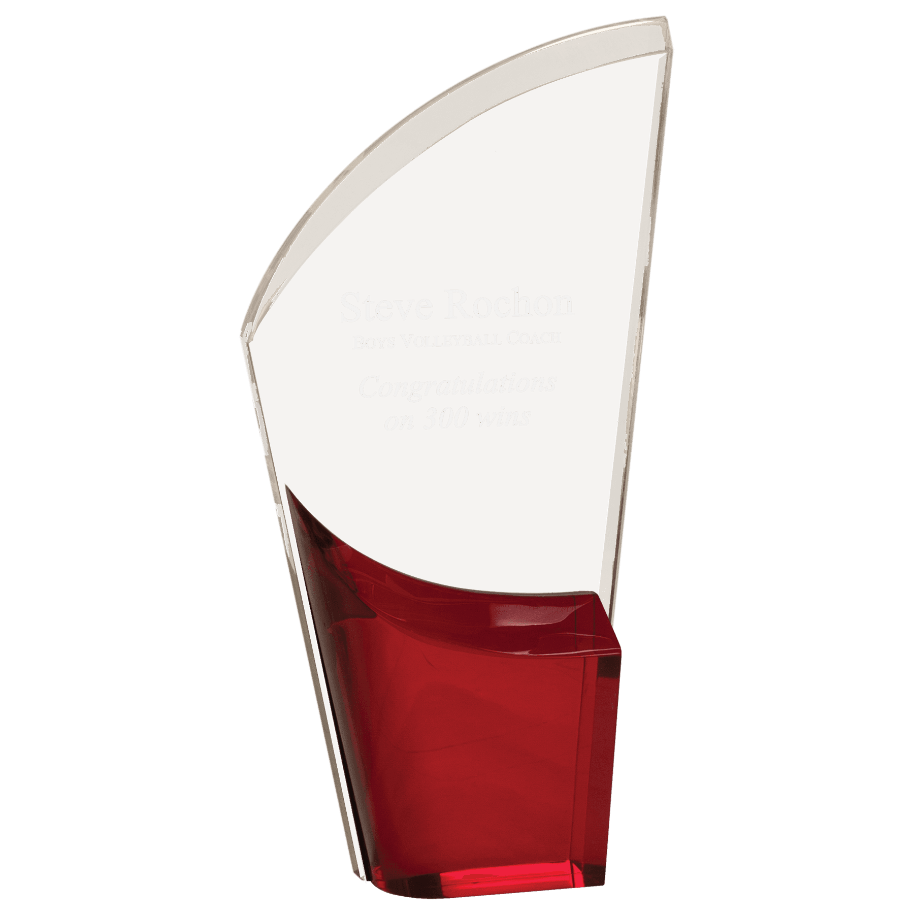 8 1/2" Ruby Lunar Acrylic