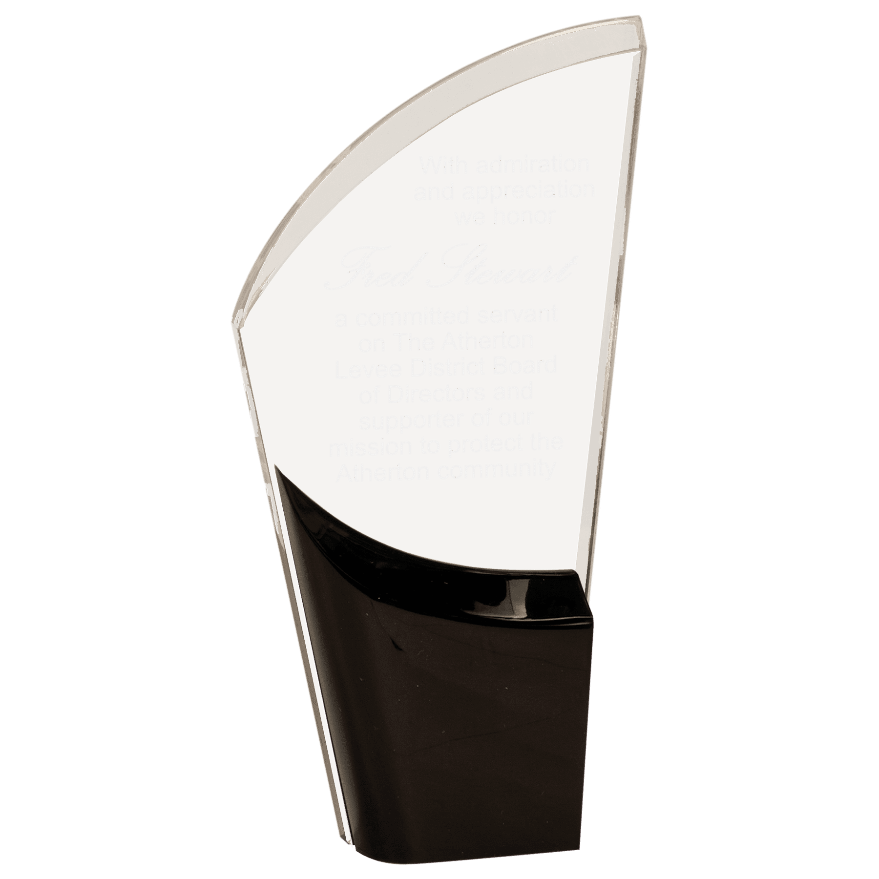 8 1/2" Black Lunar Acrylic