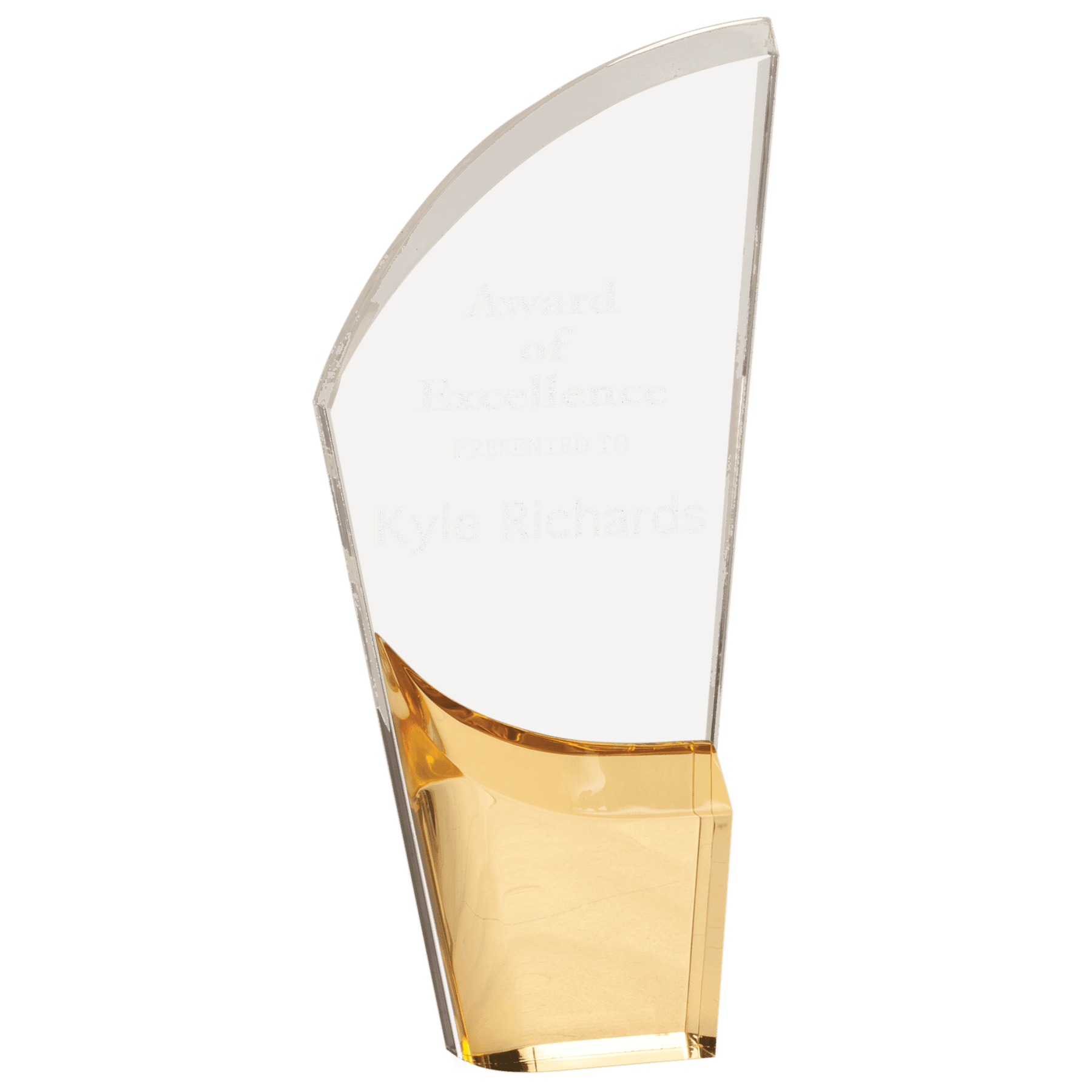 9 1/2" Gold Lunar Acrylic