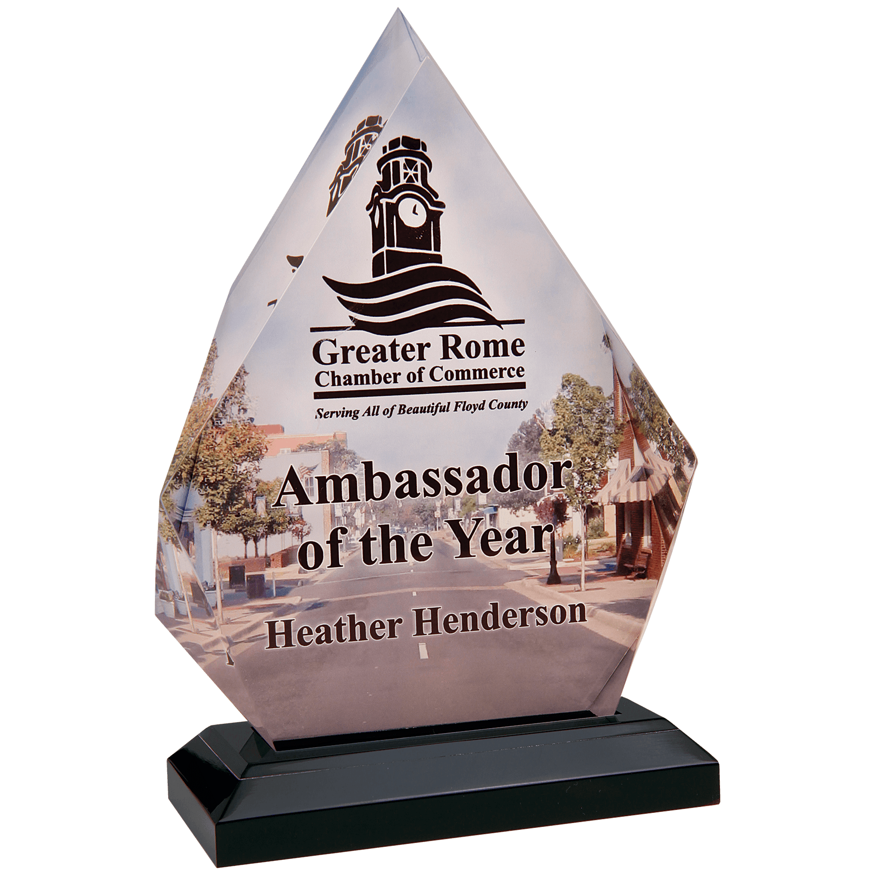 5 1/4" x 7 3/4" Sublimatable Diamond Impress Acrylic