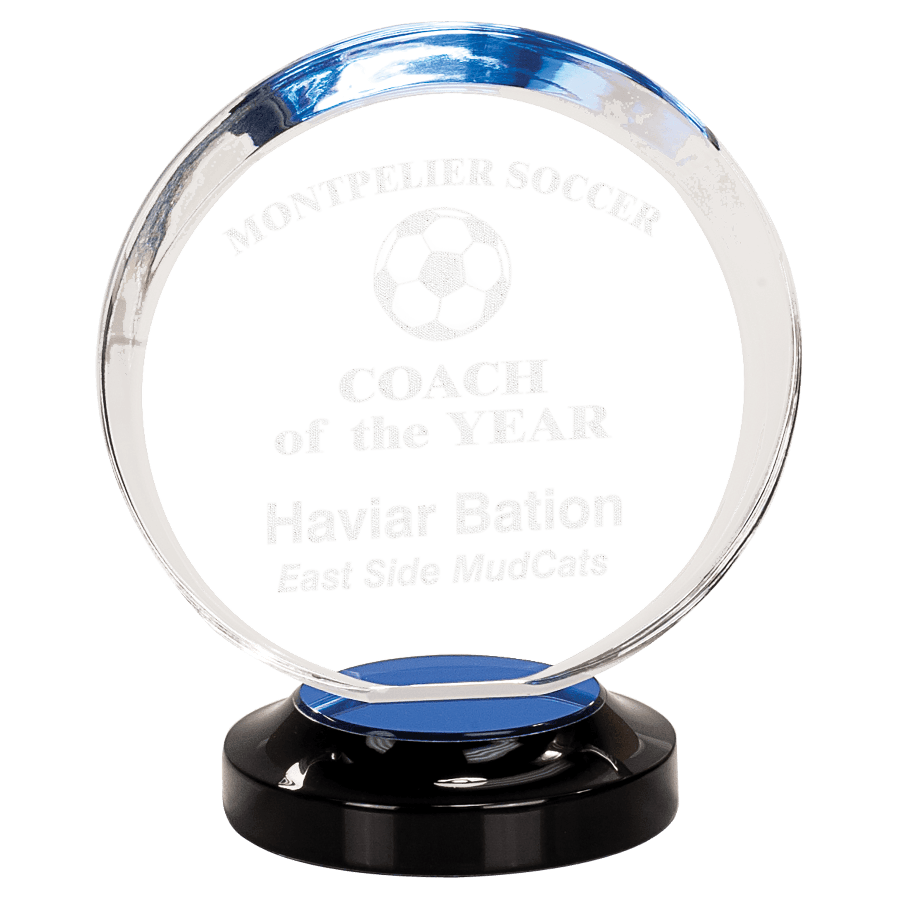 7" Blue Halo Acrylic