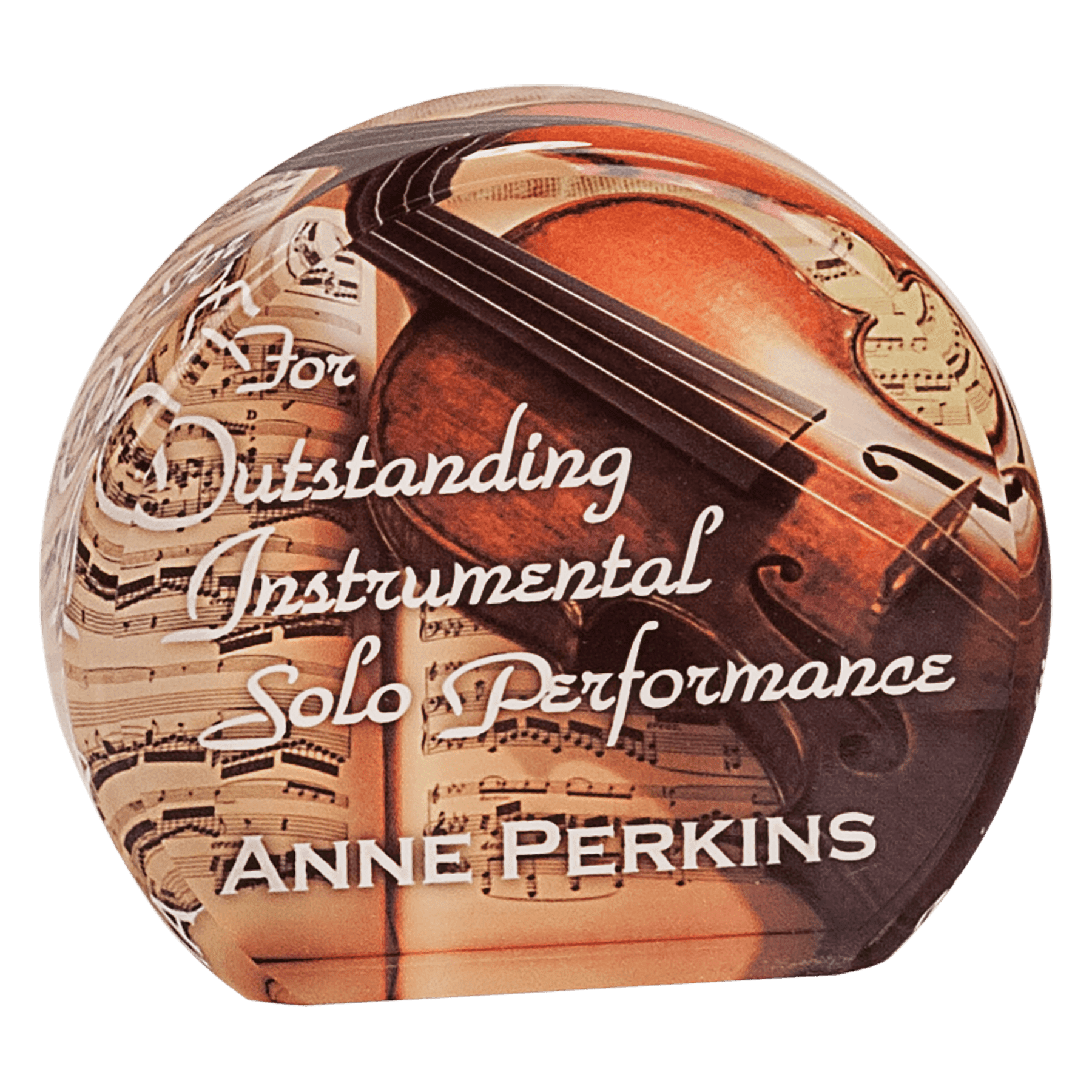 4" x 3 1/2" Round Sublicrylic