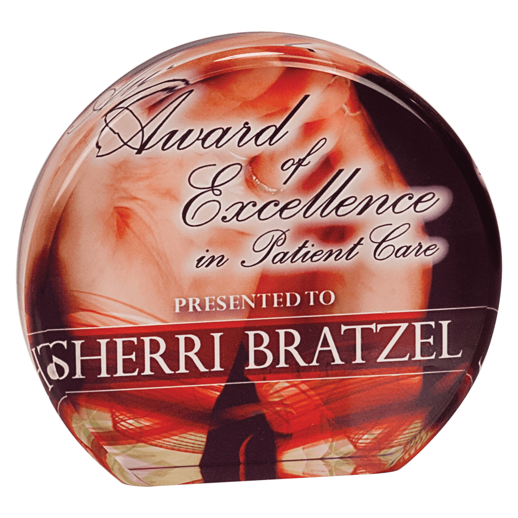 5" x 4 1/2" Round Sublicrylic