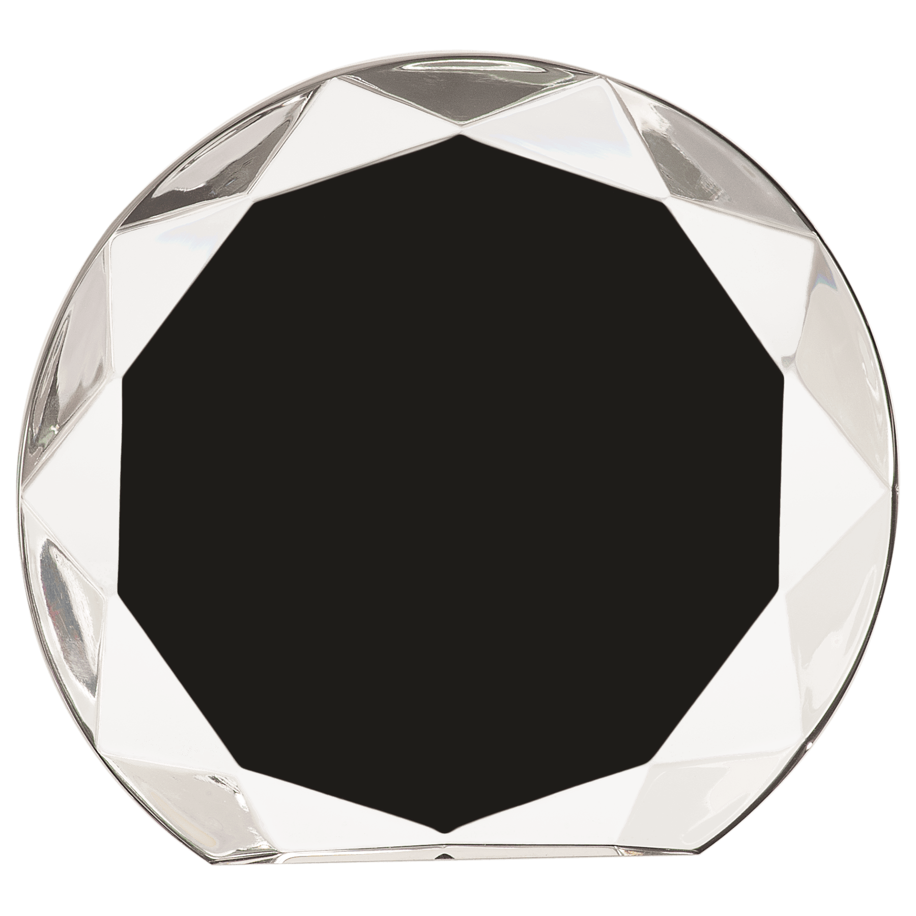 7 1/4" Black Sunburst Acrylic