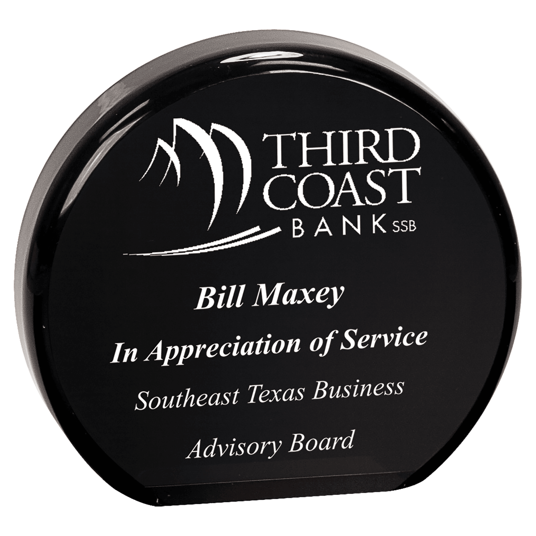 4 1/2" Black Acrylic Circle