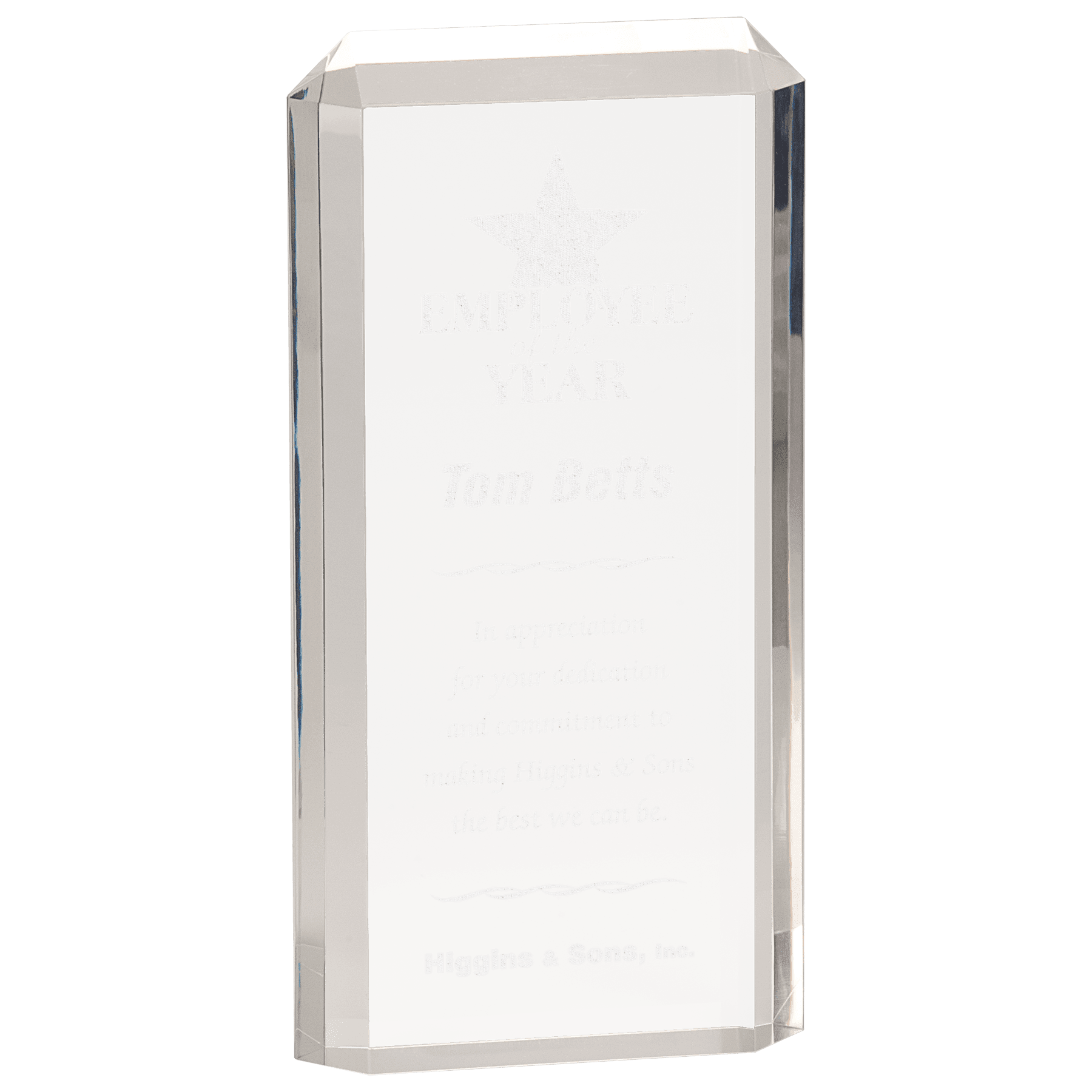 4 3/4" x 9 1/2" Clear Premier Acrylic