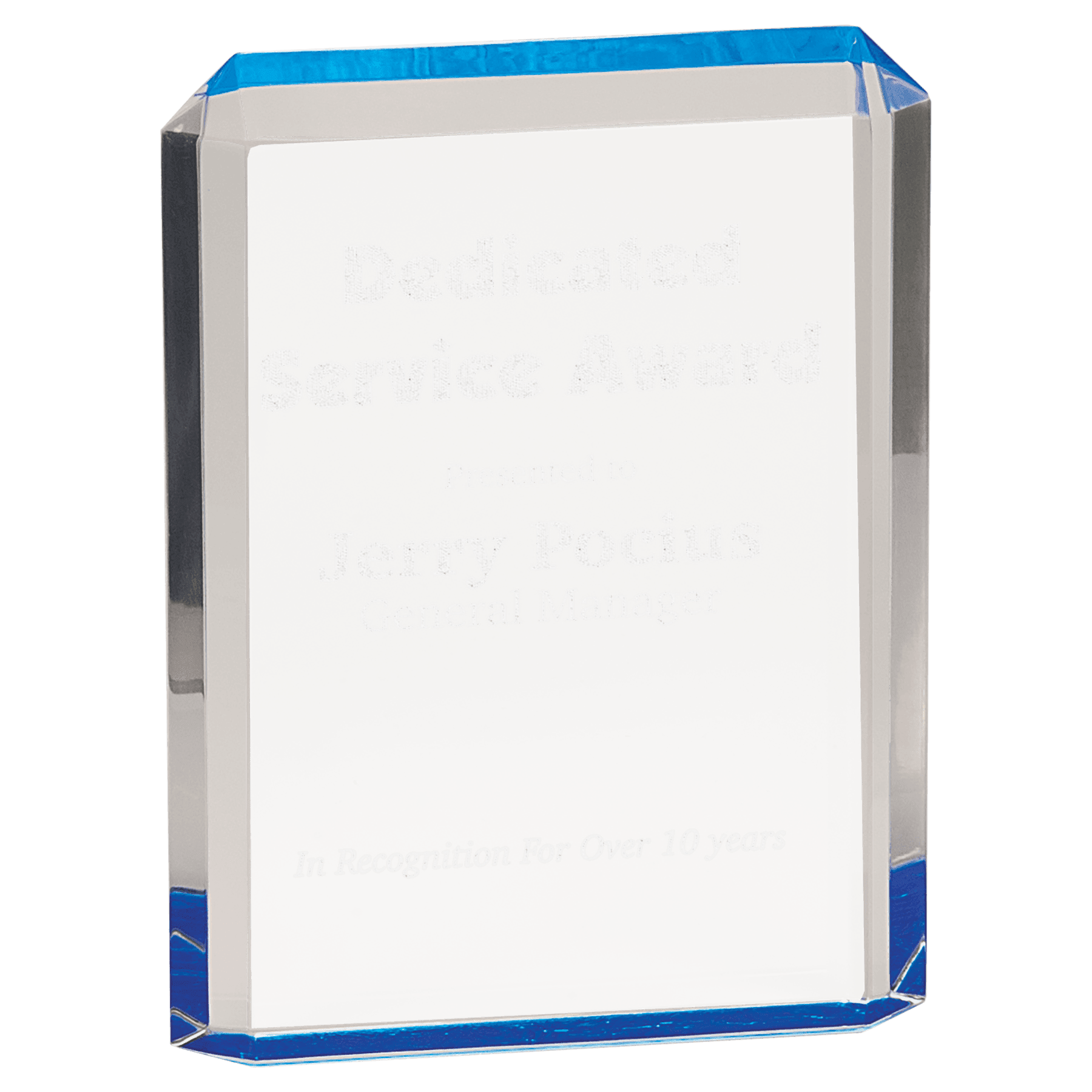 4 3/4" x 6 1/4" Blue Premier Acrylic
