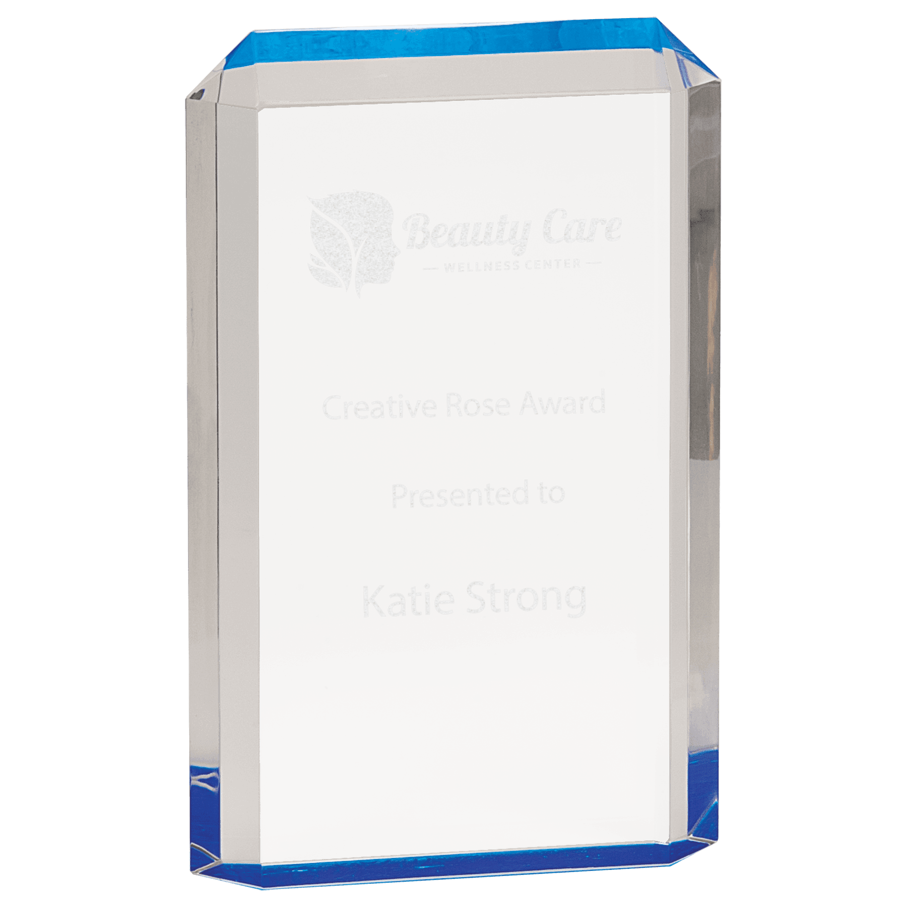 4 3/4" x 7 1/2" Blue Premier Acrylic