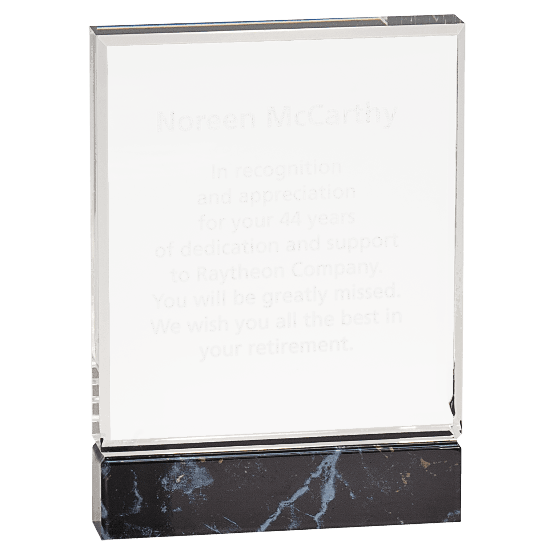 5" x 7" Black Fusion Acrylic