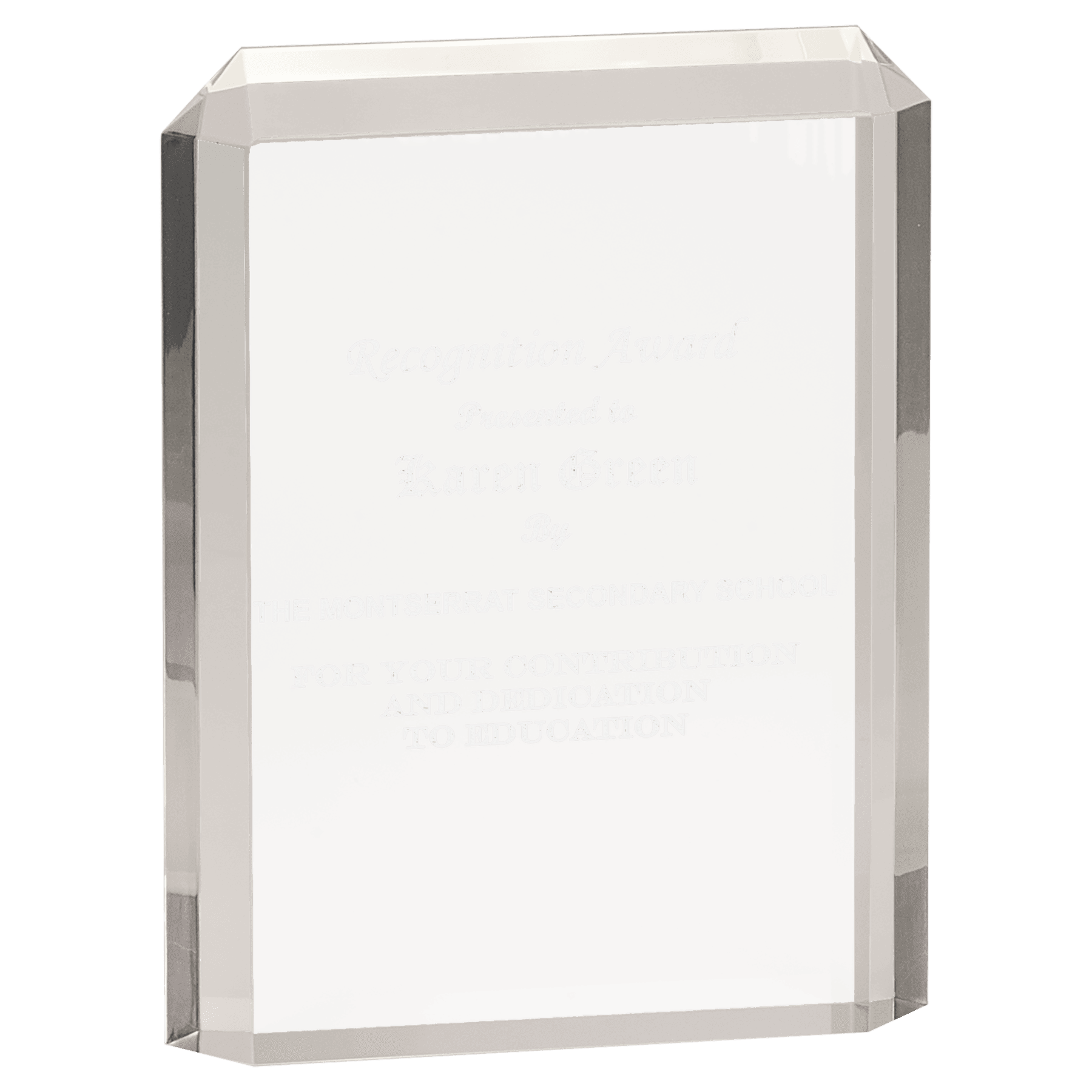 4 3/4" x 6 1/4" Clear Premier Acrylic