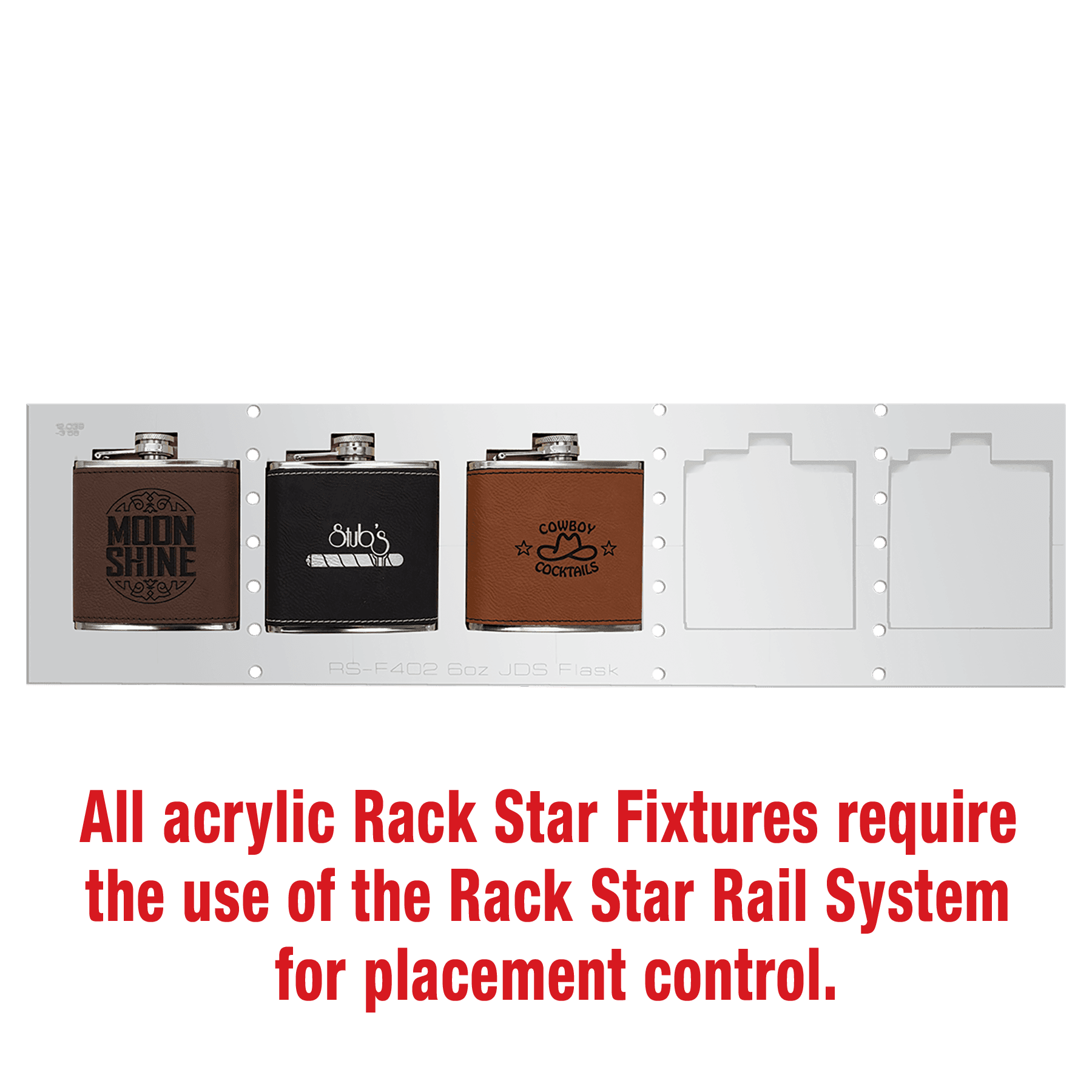 6 oz. JDS Flask  Fixture - Holds 5