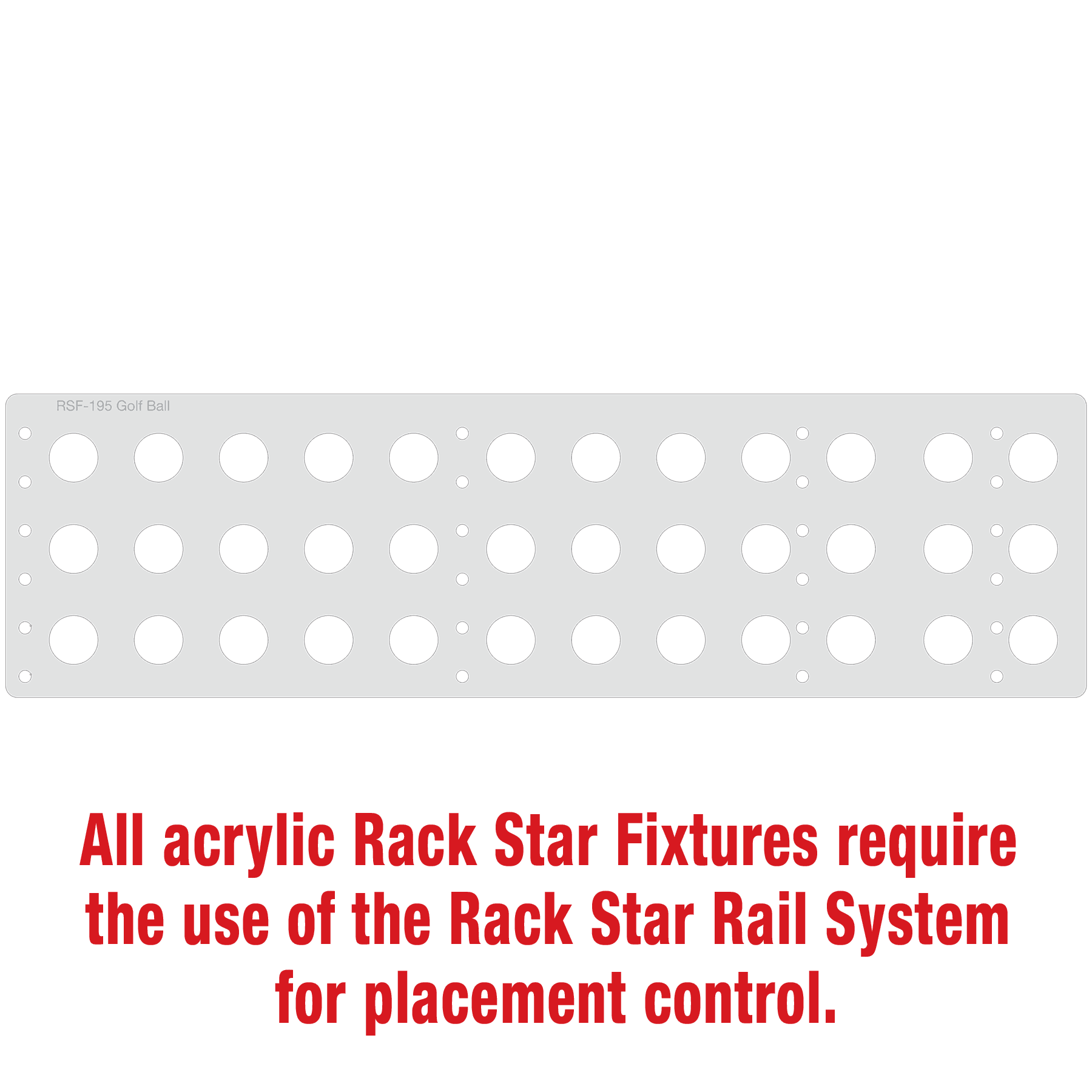 Golf Ball Rack Star Fixture-Holds 36