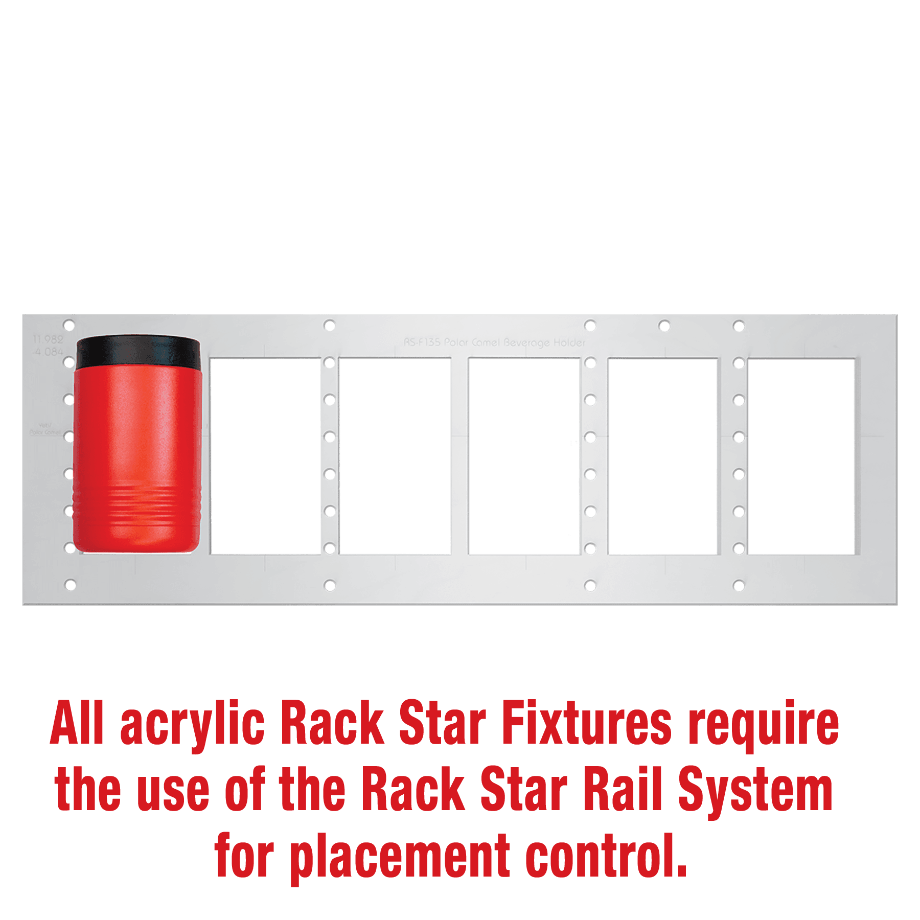 12/16 oz. Polar Camel Beverage Holder Fixture-Holds 6