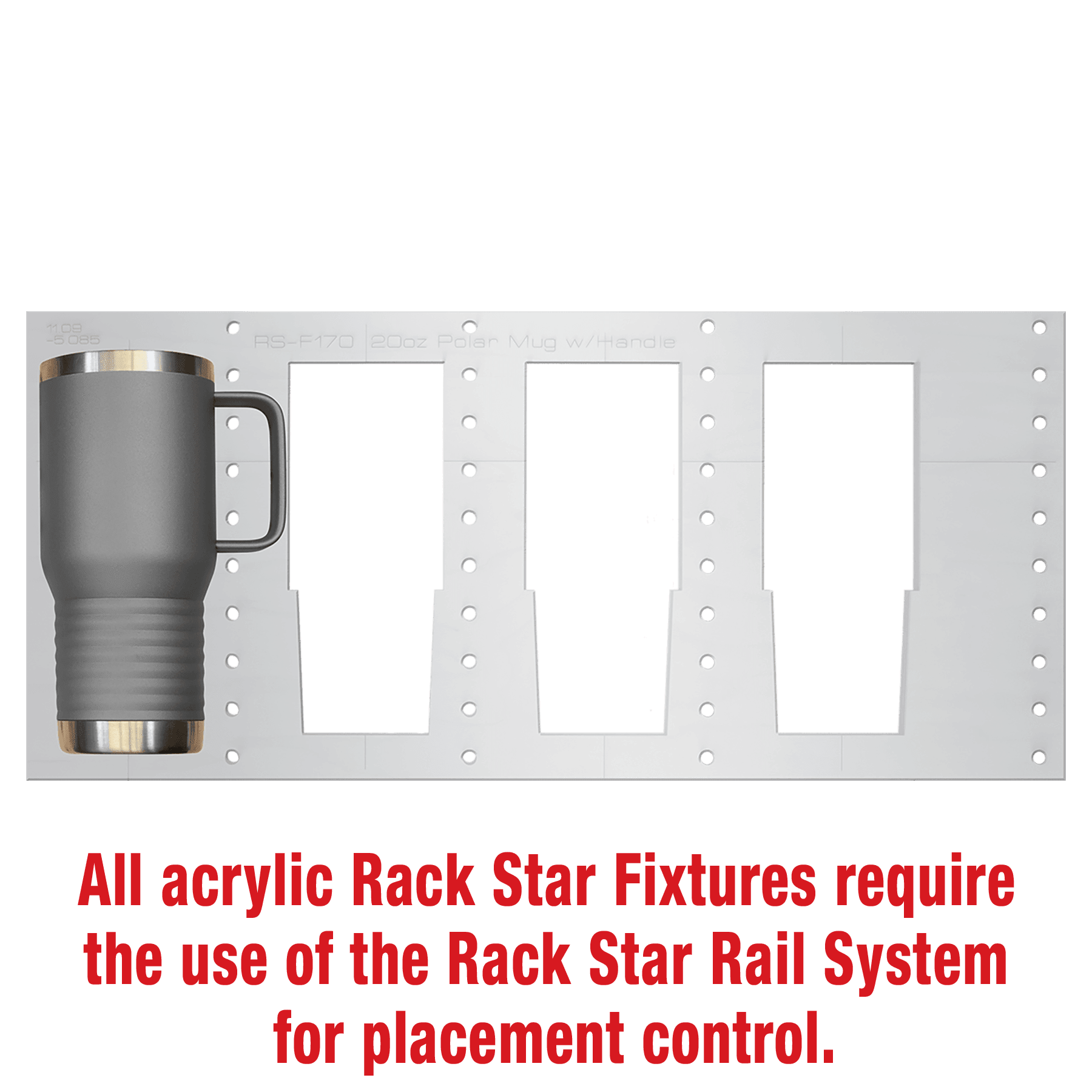 20 oz. Polar Camel Travel Mug with Handle Fixture-Holds 4