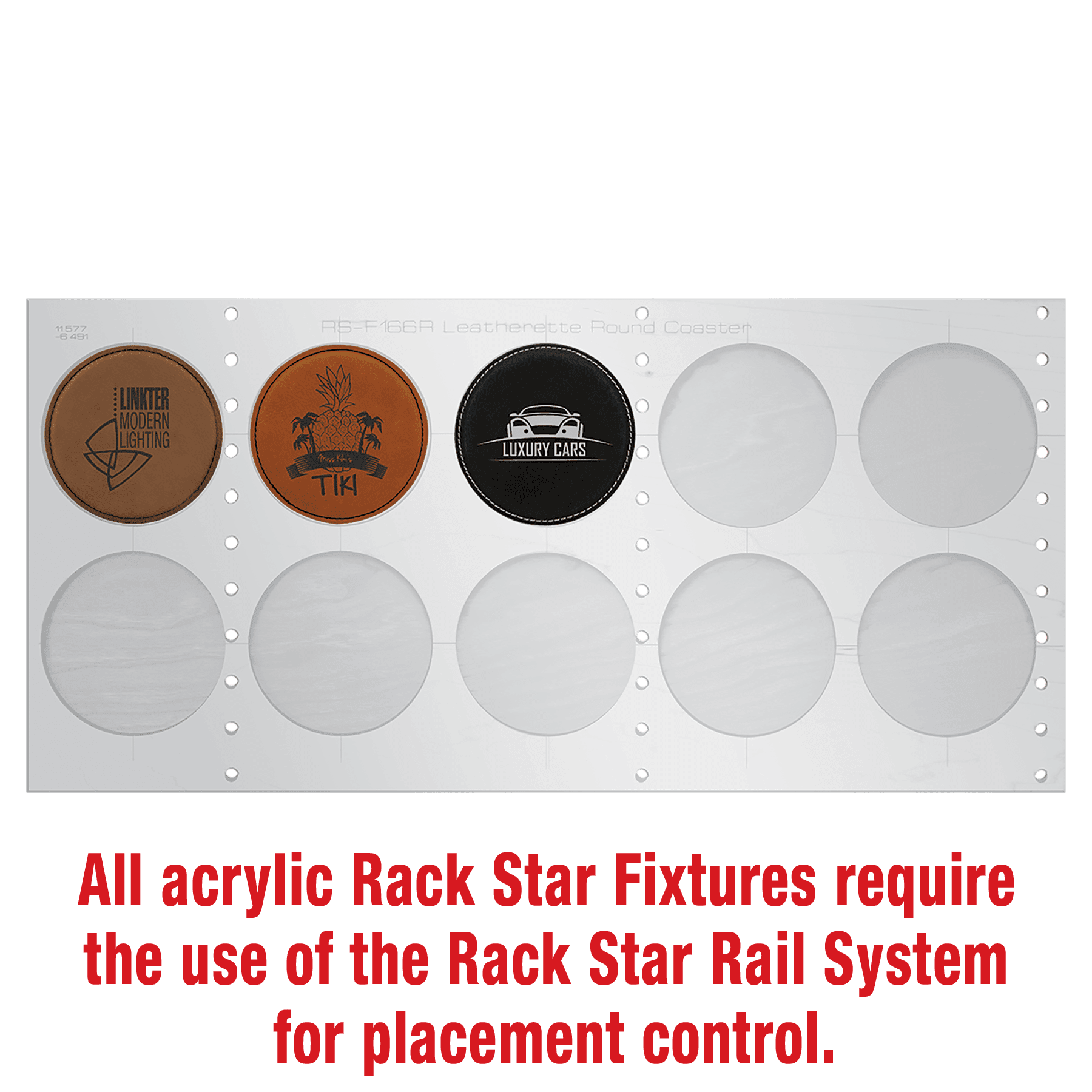 4" Round Coaster Fixture - Holds 10