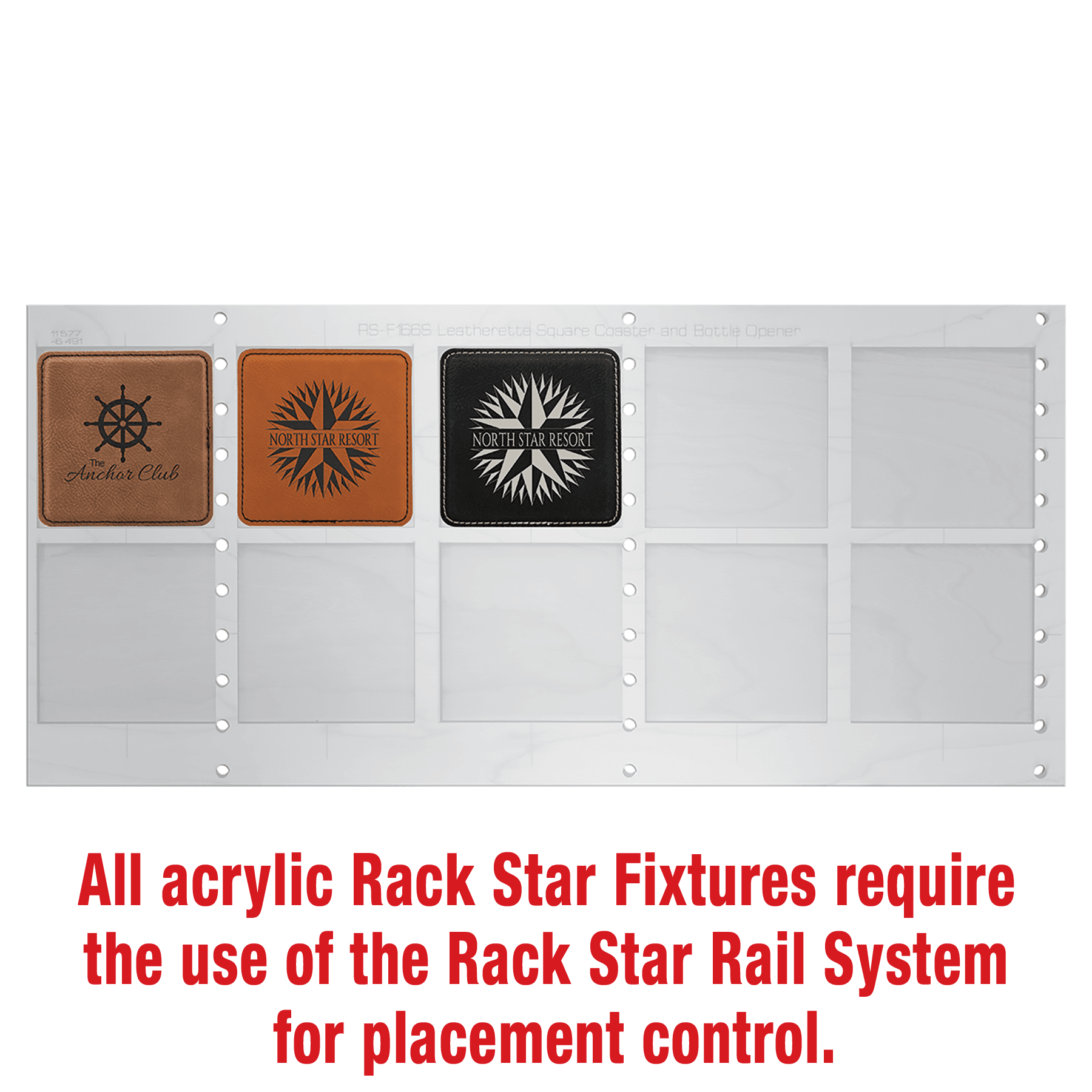 4" x 4" Square Coaster Fixture - Holds 10