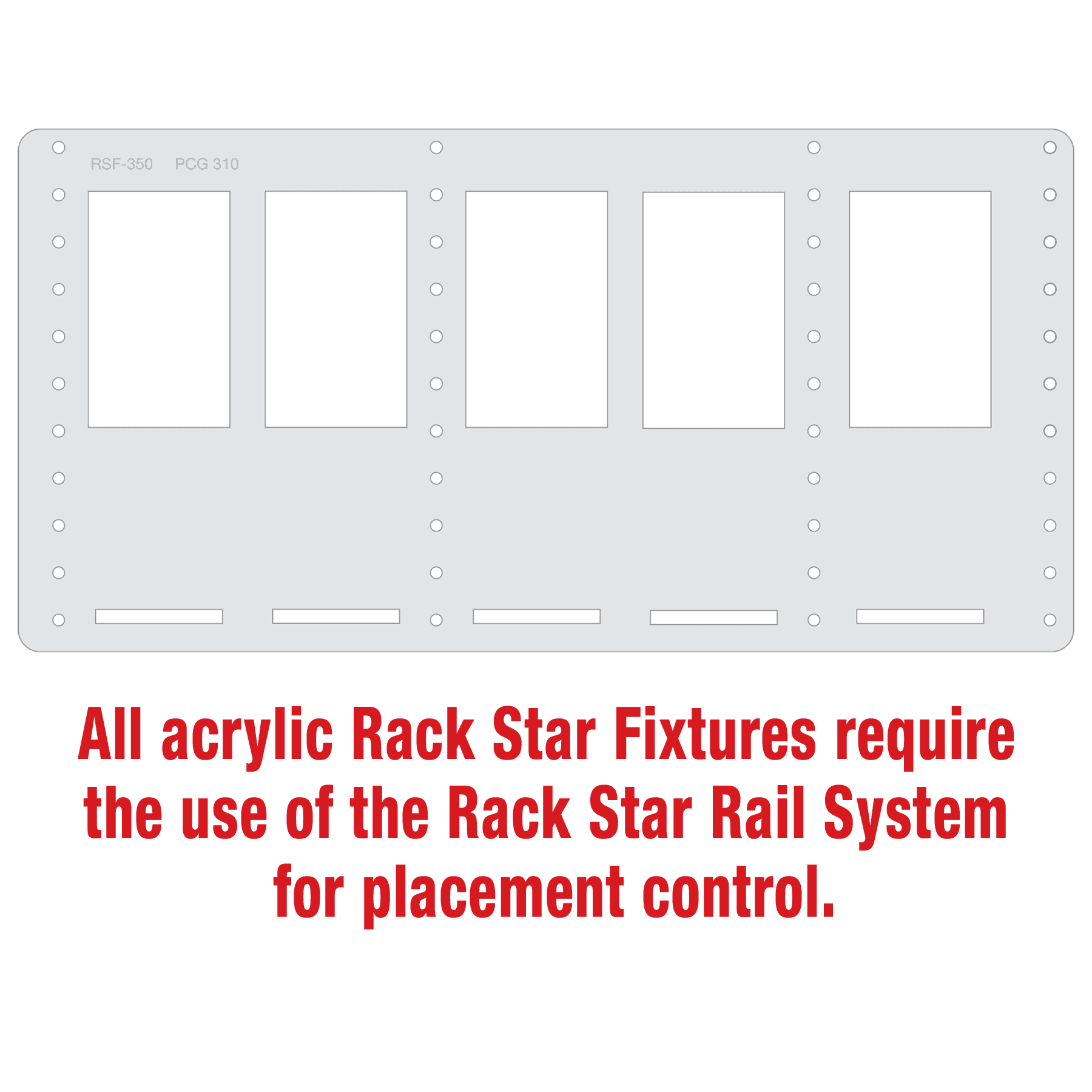 PCG310 19 oz. Wine Glass Rack Star Fixture- Holds 5