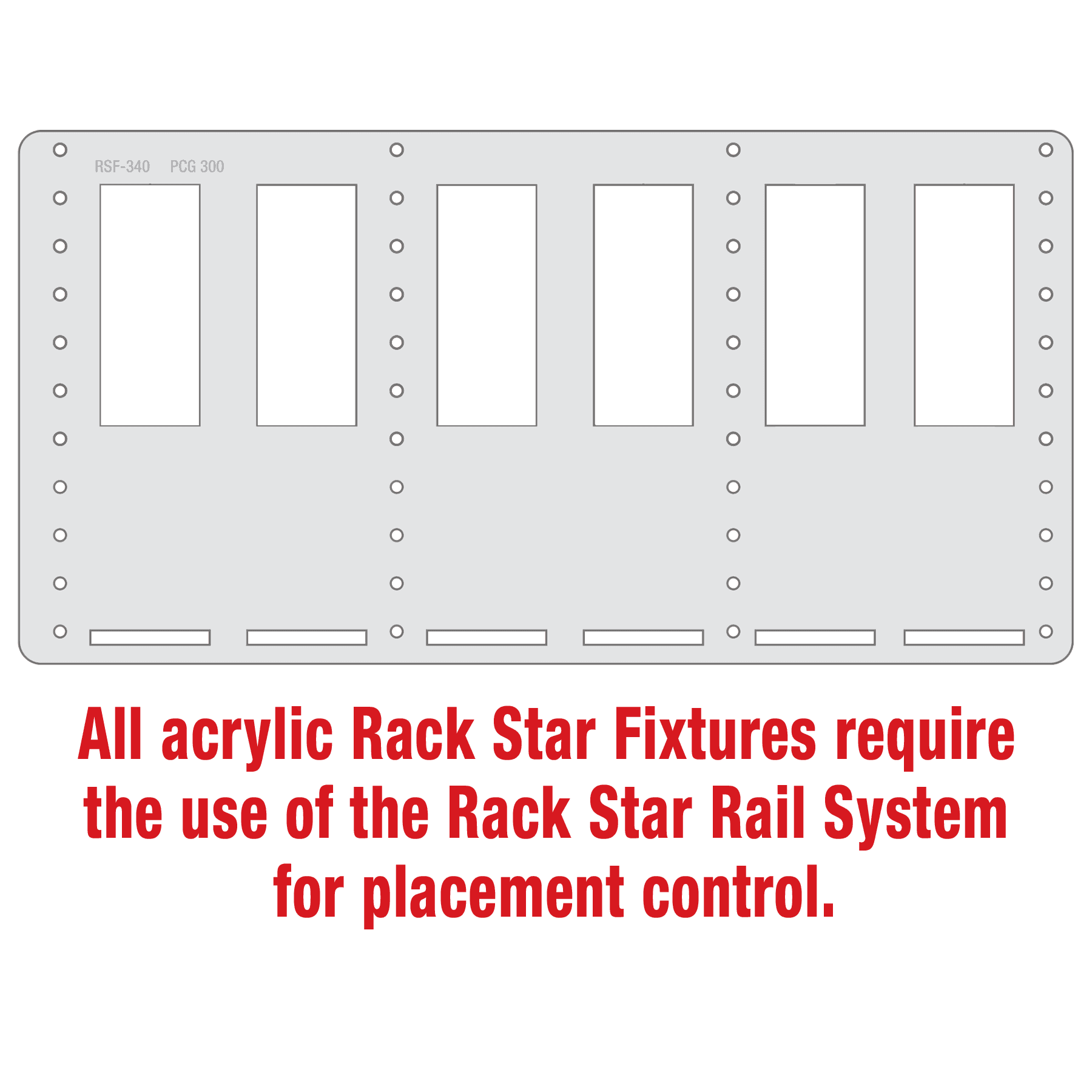 PCG300 8 oz. Champagne Flute Rack Star Fixture- Holds 6