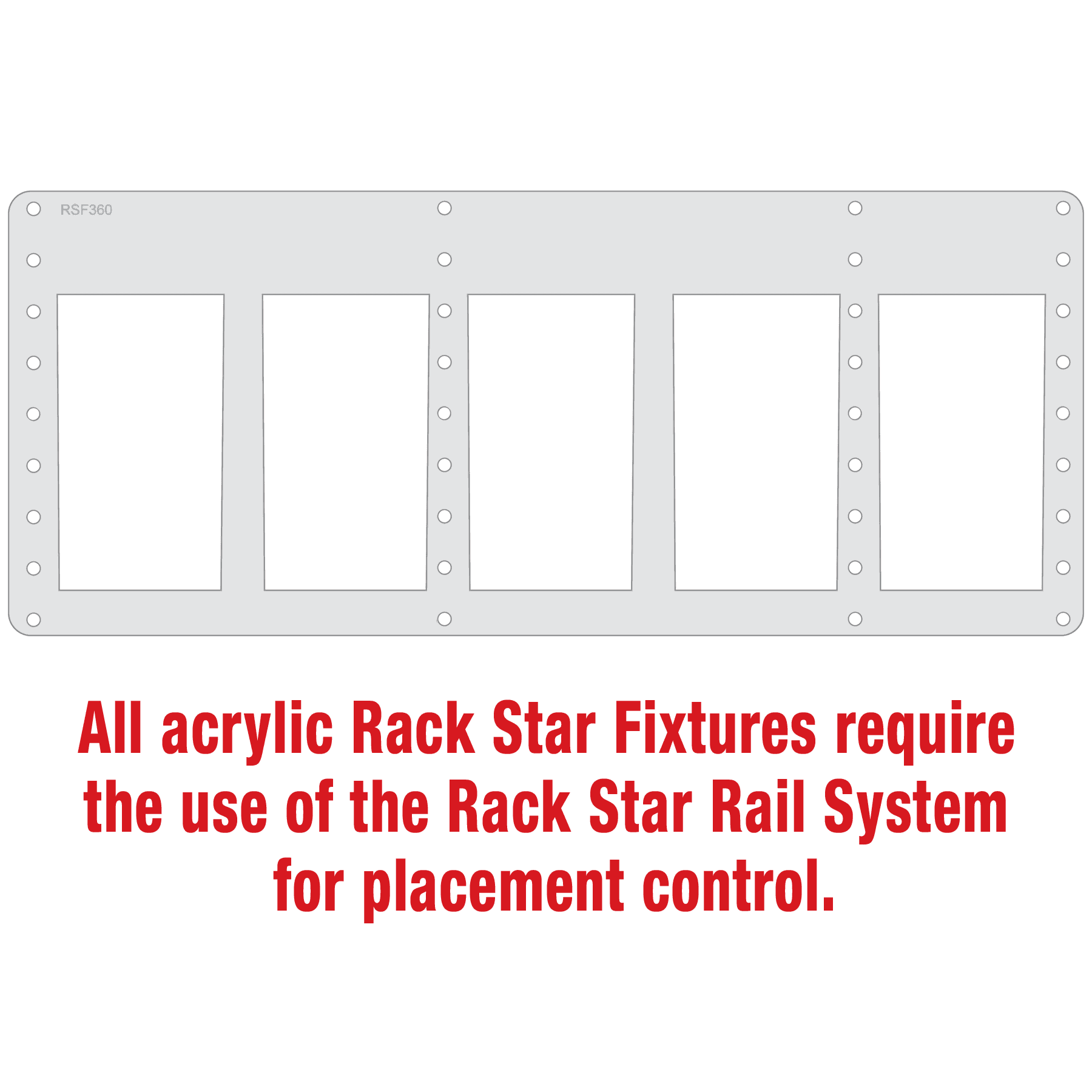 DC301S Decanter Only  Rack Star Fixture-Holds 5