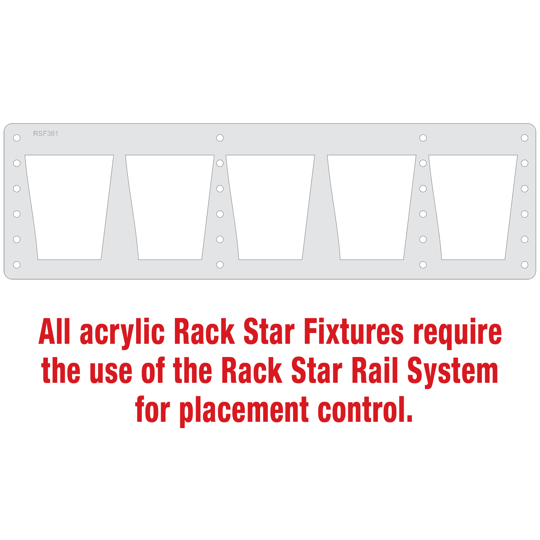 DG301S Glasses Only Rack Star Fixture-Holds 5