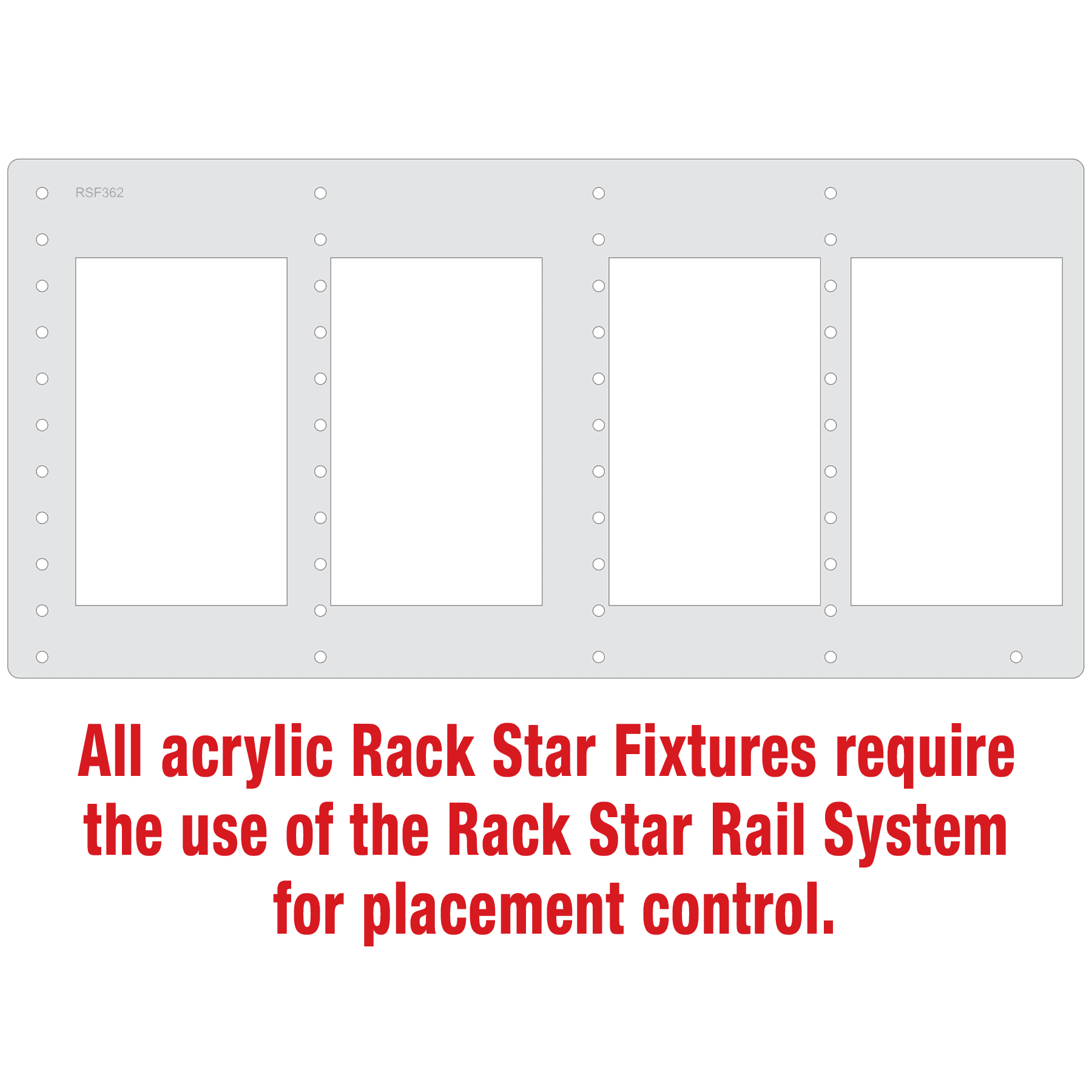 DC351S Decanter Only Rack Star Fixture-Holds 4