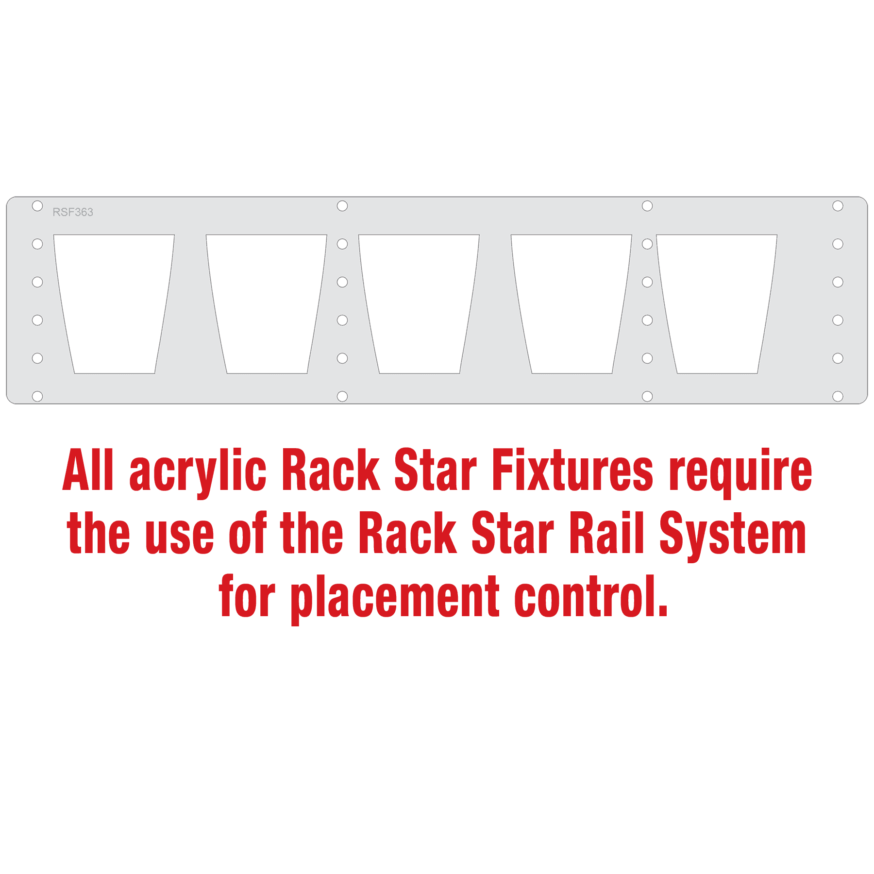 DG351S Glasses Only Rack Star Fixture-Holds 5