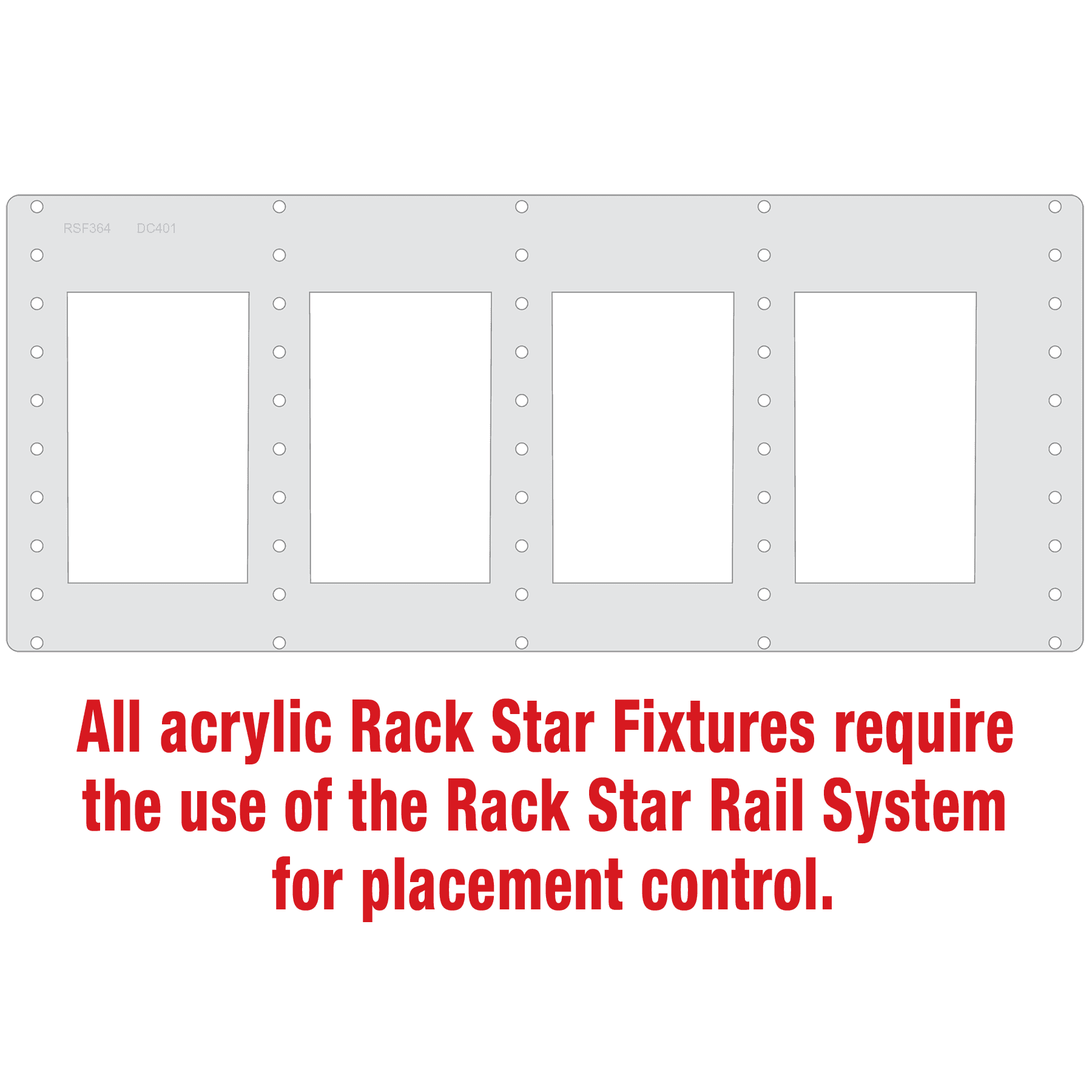 DC401S Decanter Only Rack Star Fixture-Holds 4