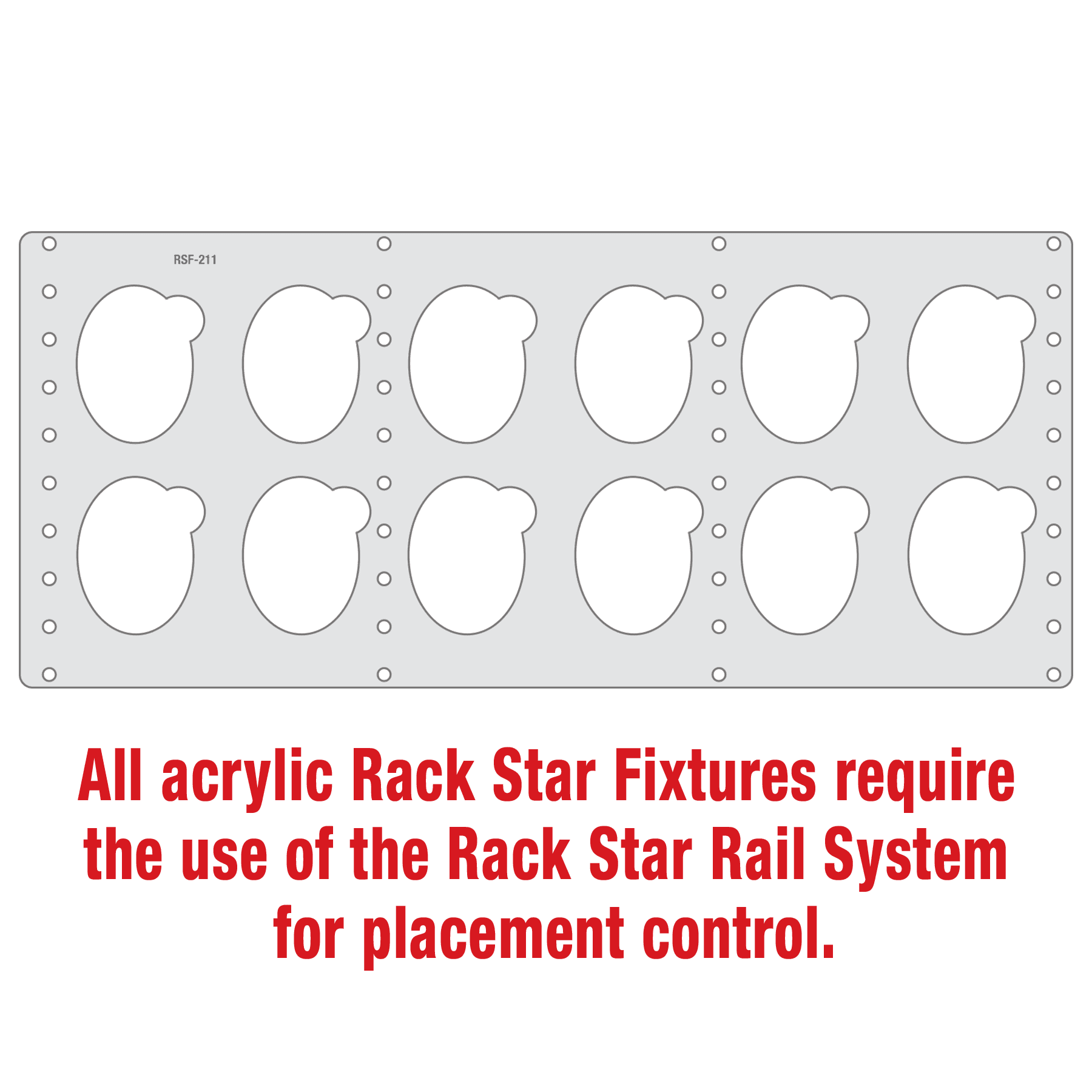 Rack Star Fixture for CGS102 3 1/4" Oval Ornament