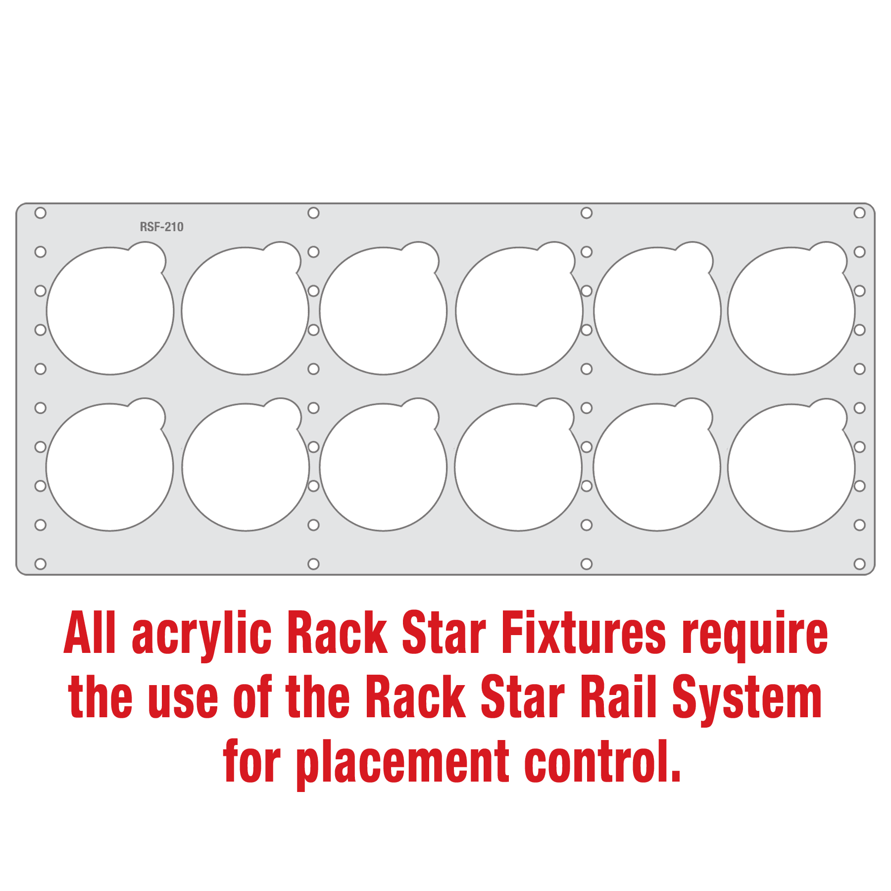 Rack Star Fixture for CGS101 3 1/4" Round Ornament