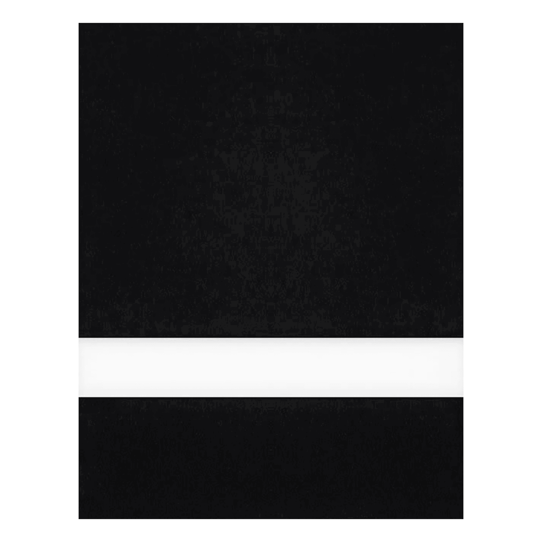 24" x 49" x 1/16" Black/White Matte Duets Rotary Indoor Plastic