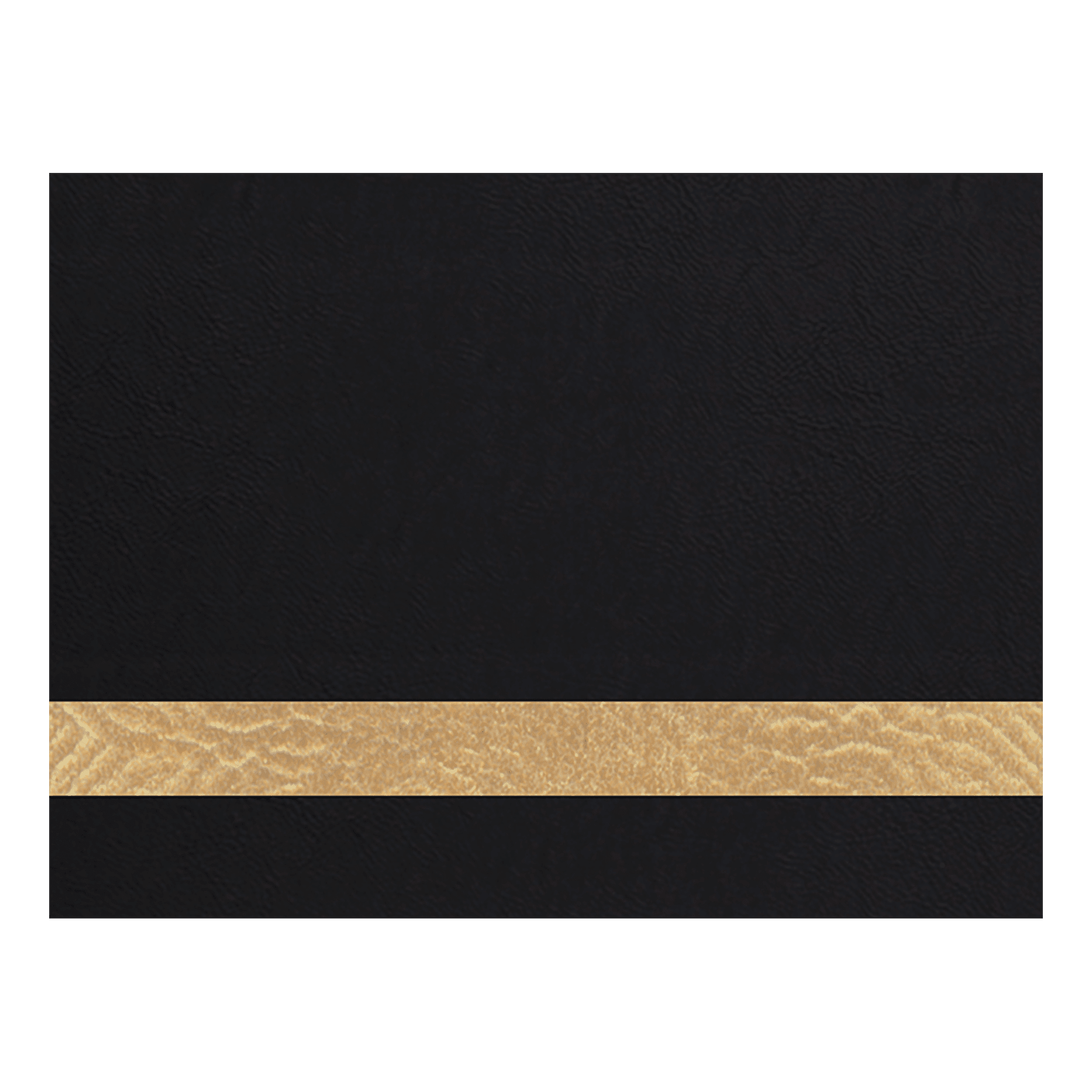 12" x 24" Black/Gold Laserable Leatherette Sheet Stock with Kota Pro Adhesive