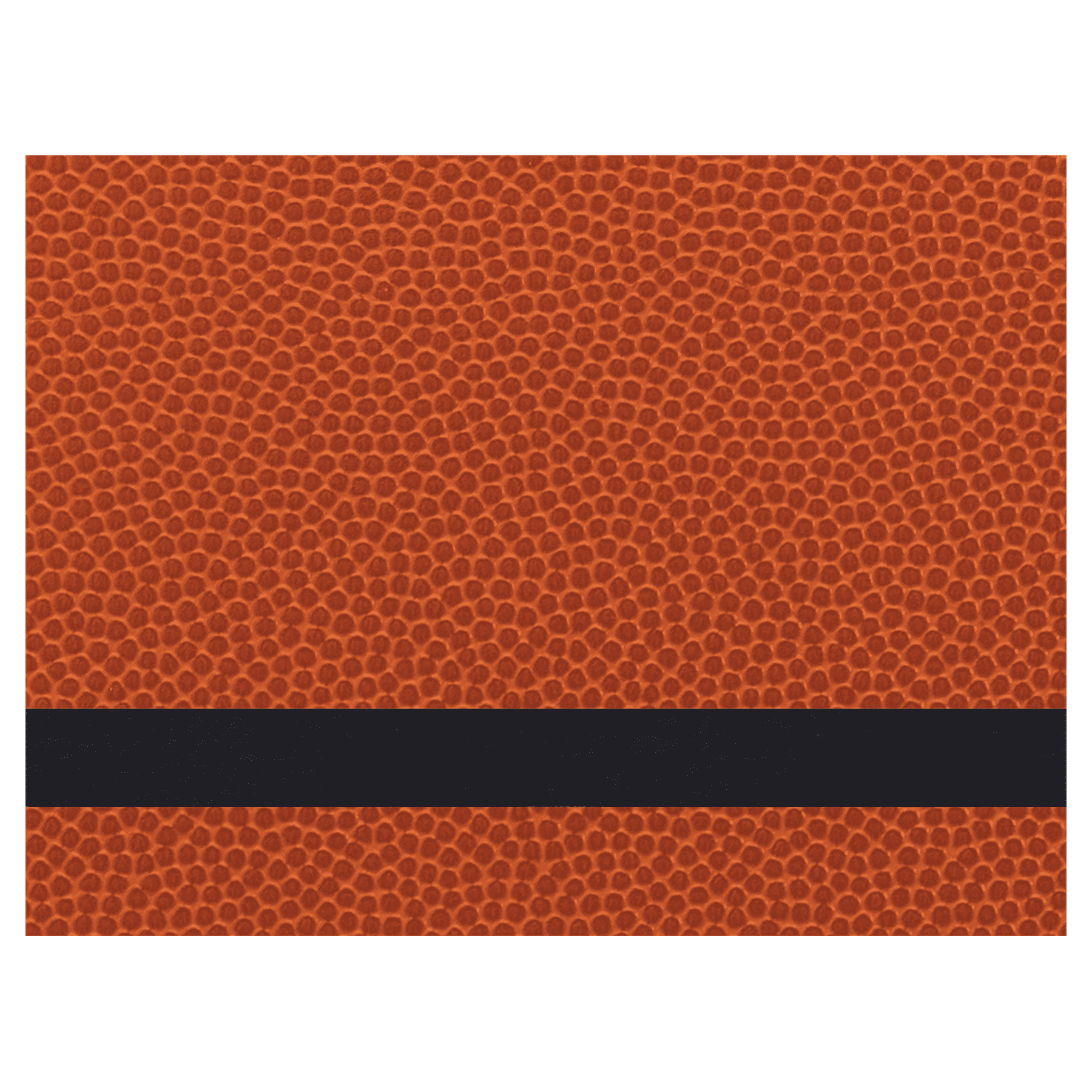 12" x 24" Basketball Laserable Leatherette Sheet Stock with Kota Pro Adhesive
