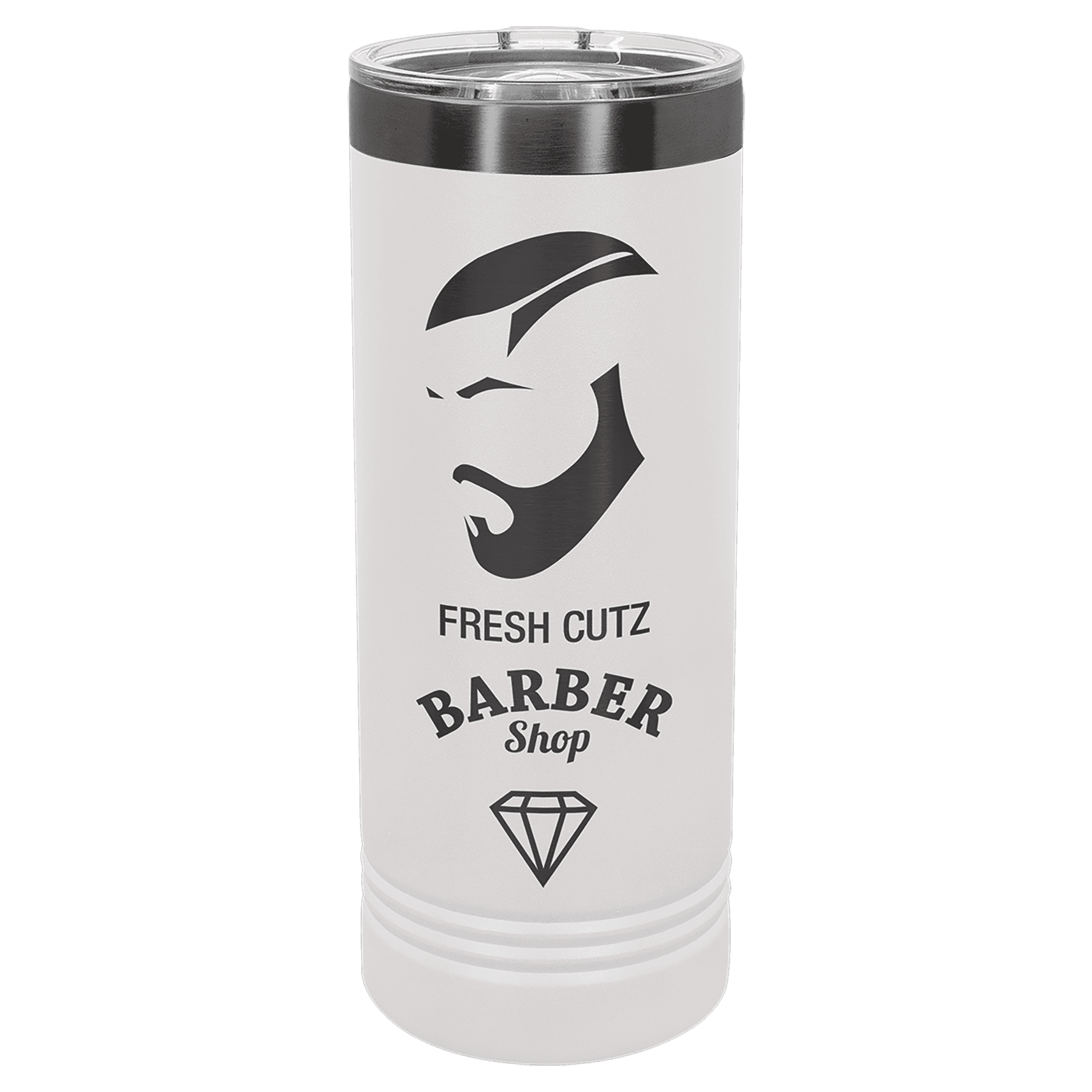 Polar Camel 22 oz. White/Ghost Black Skinny Tumbler