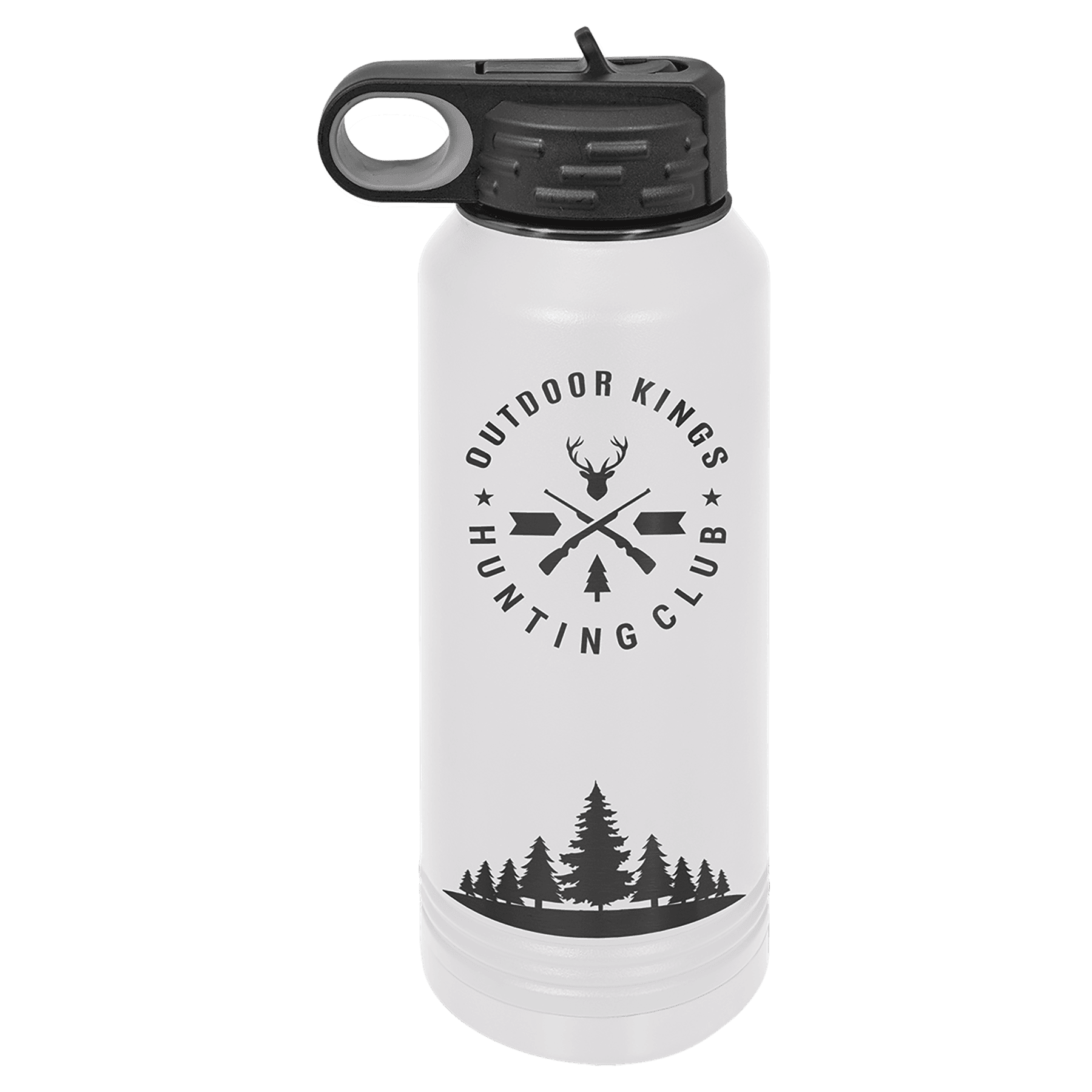 Polar Camel 32 oz. White/Ghost Black Water Bottle