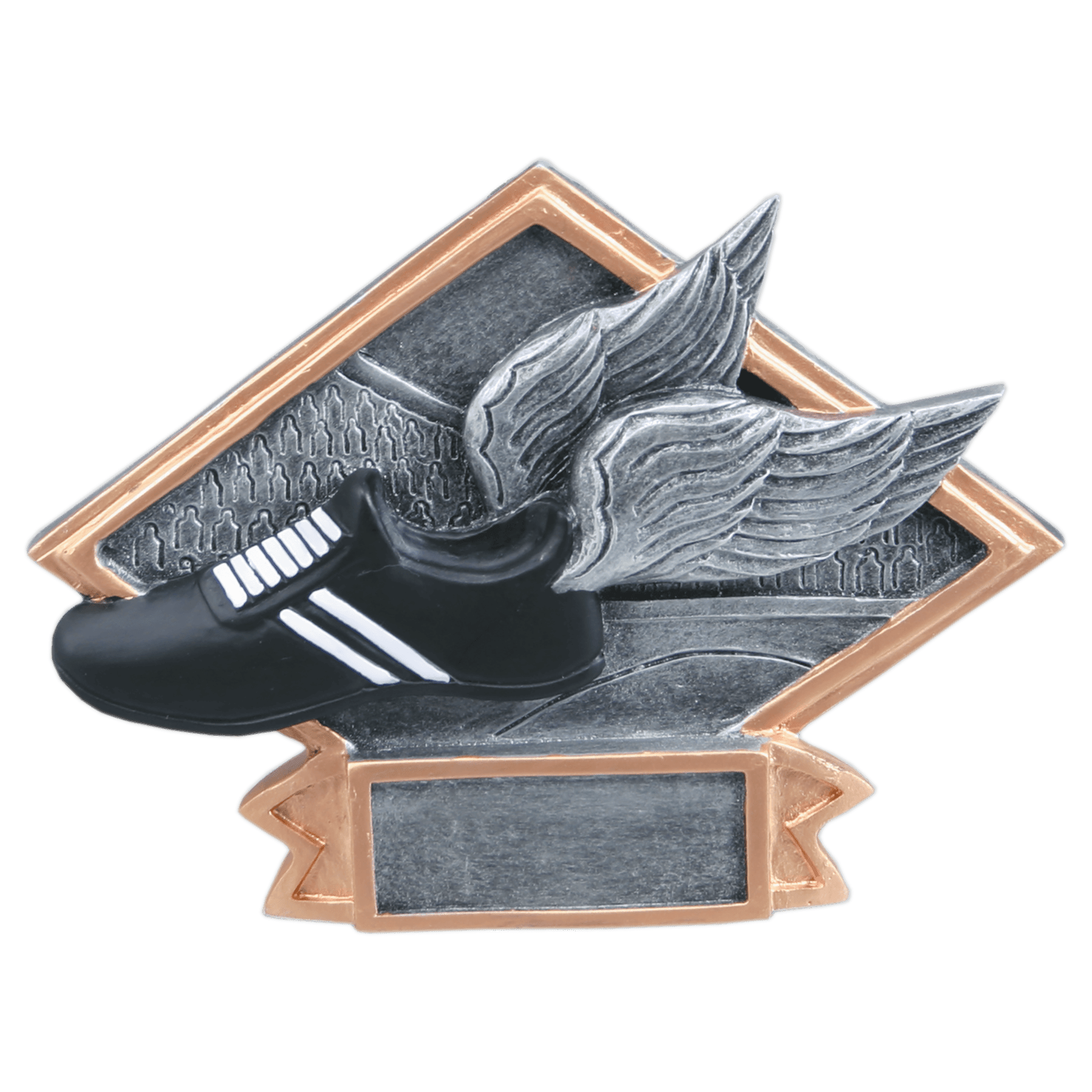 6" x 4 1/2" Track Diamond Plate Resin