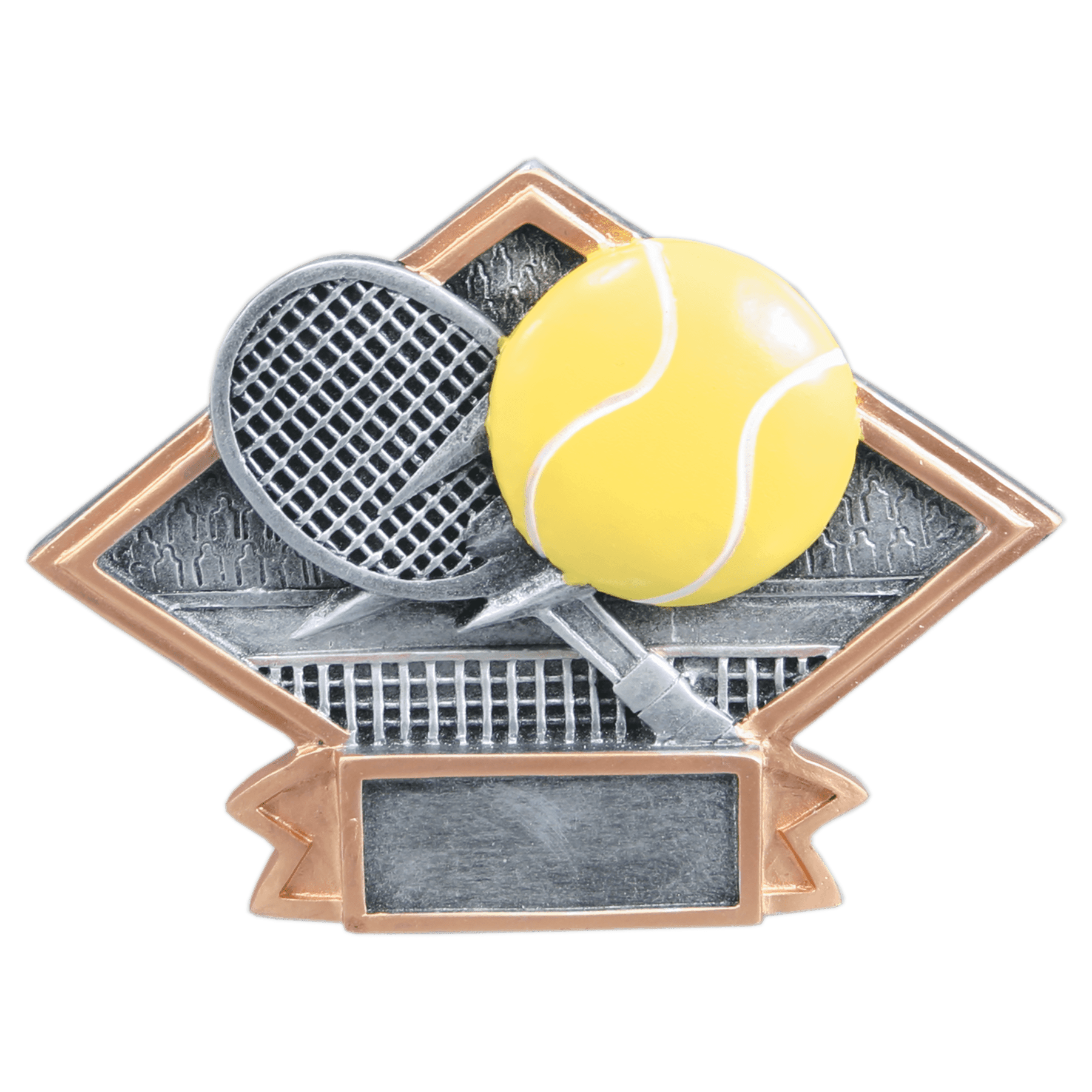 6" x 4 1/2" Tennis Diamond Plate Resin