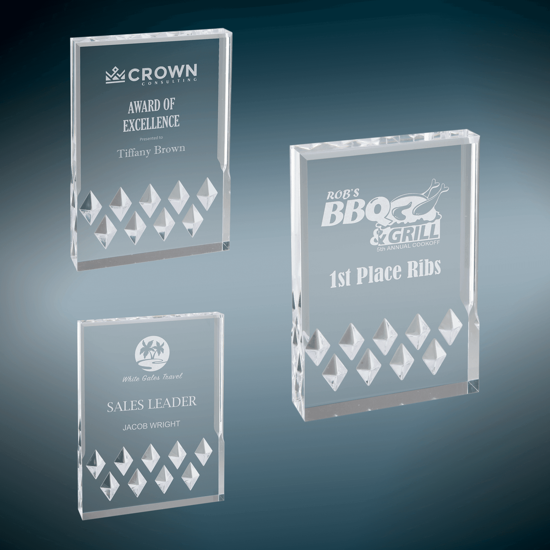 Silver Diamond Mirage Acrylic Sample Set