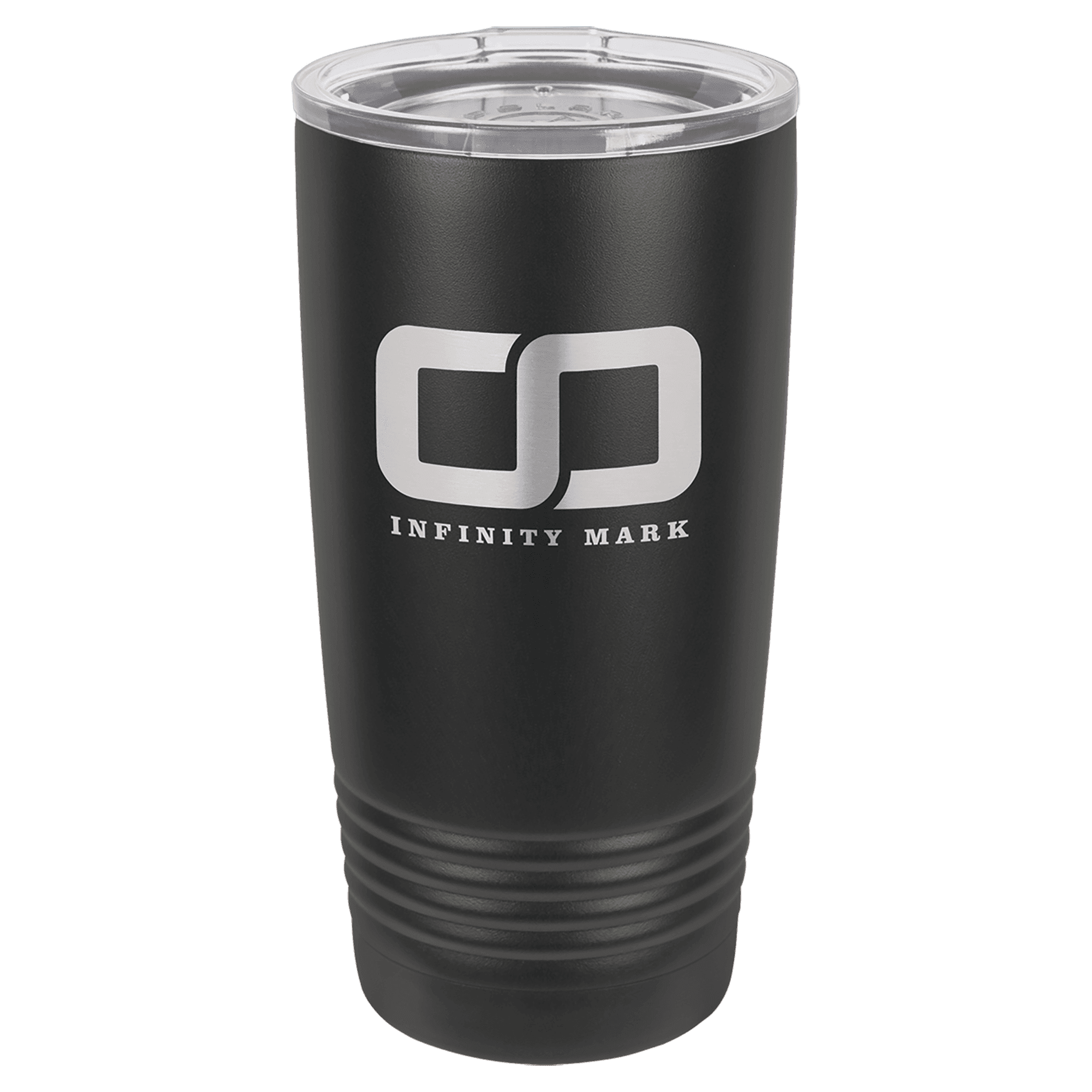 Polar Camel 20 oz. Black without Silver Ring Ringneck Tumbler with Standard Lid