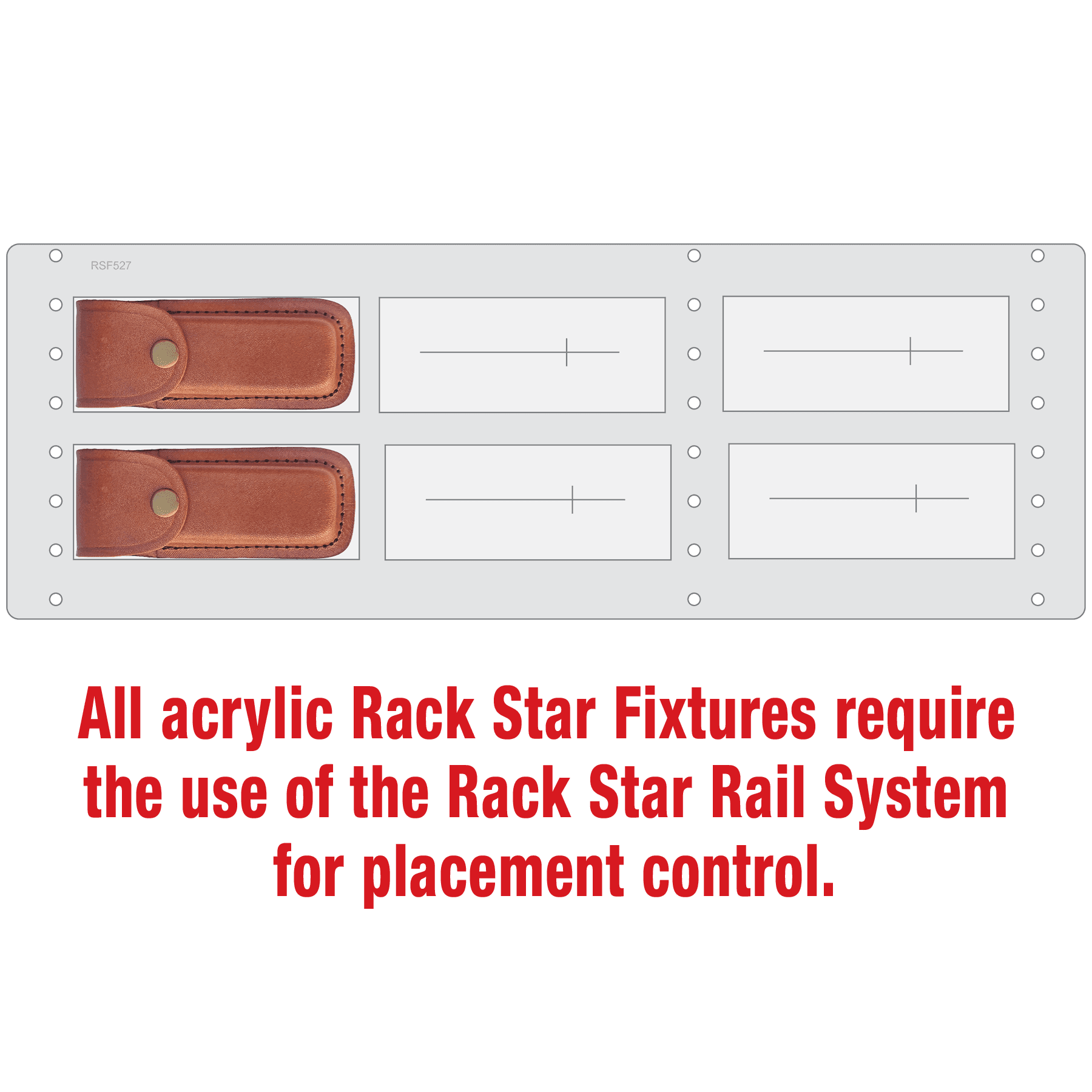 Bison River BR2253 Leather Sheath Fixture-Holds 6