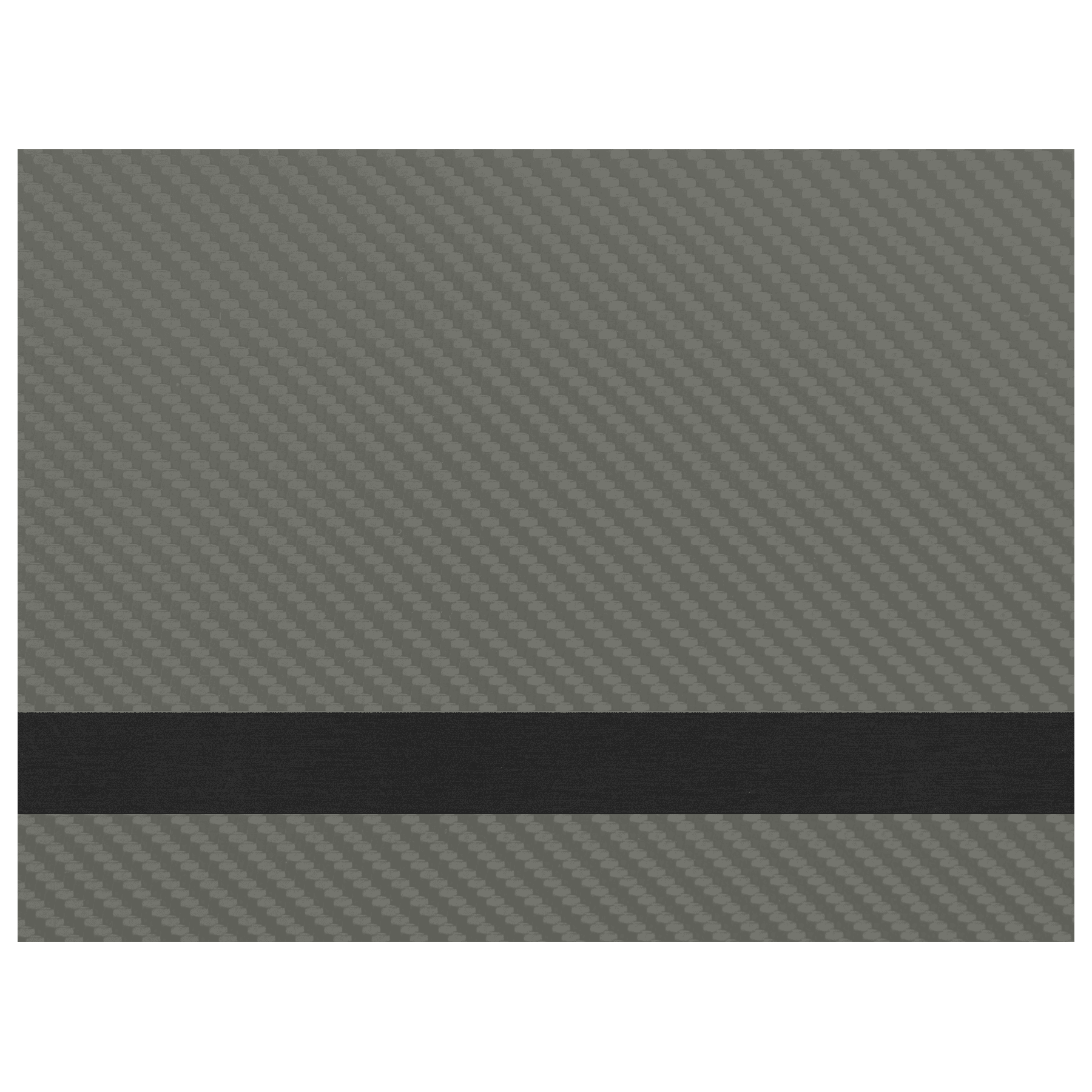 12" x 24" Gray Carbon Fiber/Black  Laserable Leatherette Sheet Stock