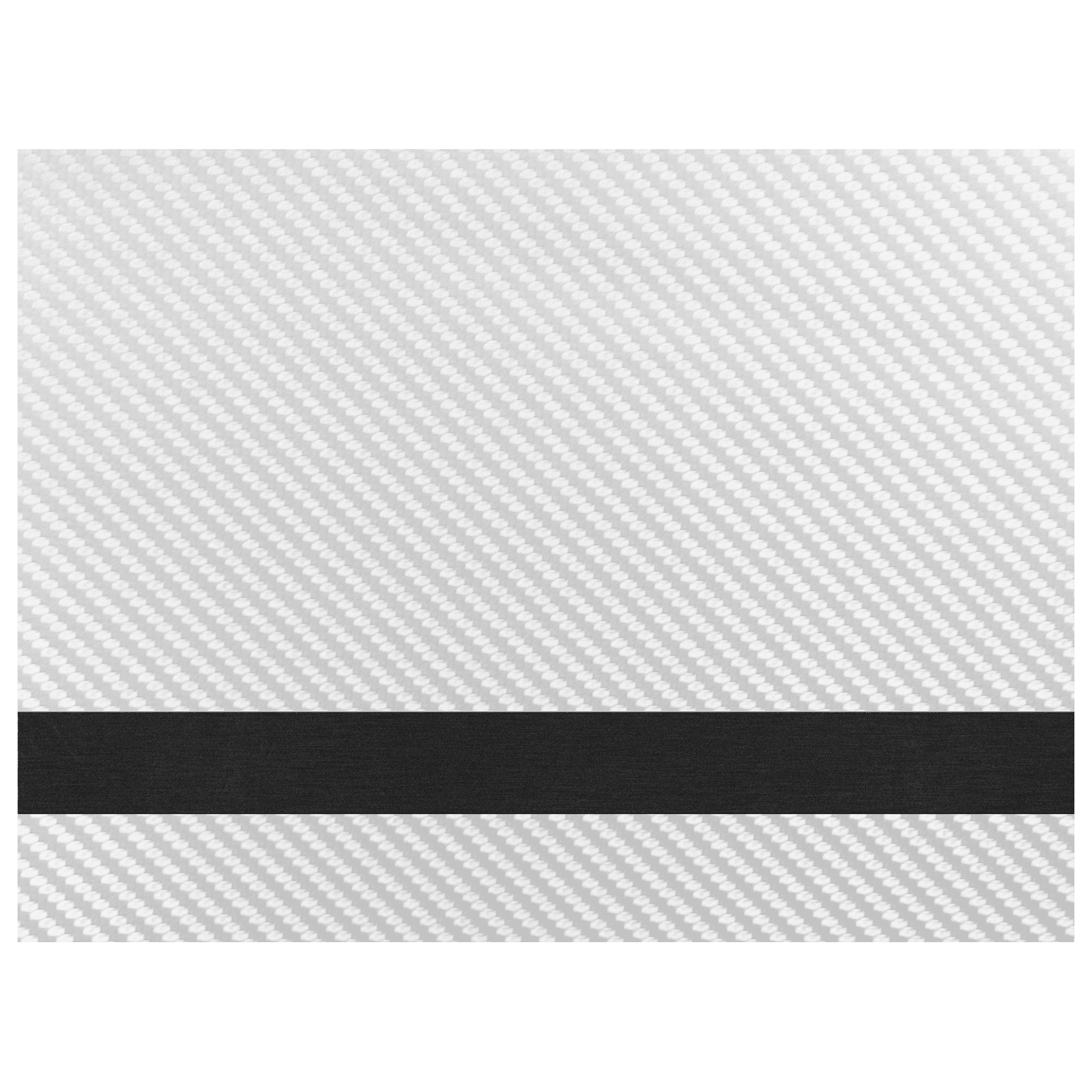 12" x 24" Silver Carbon Fiber/Black Laserable Leatherette Sheet Stock