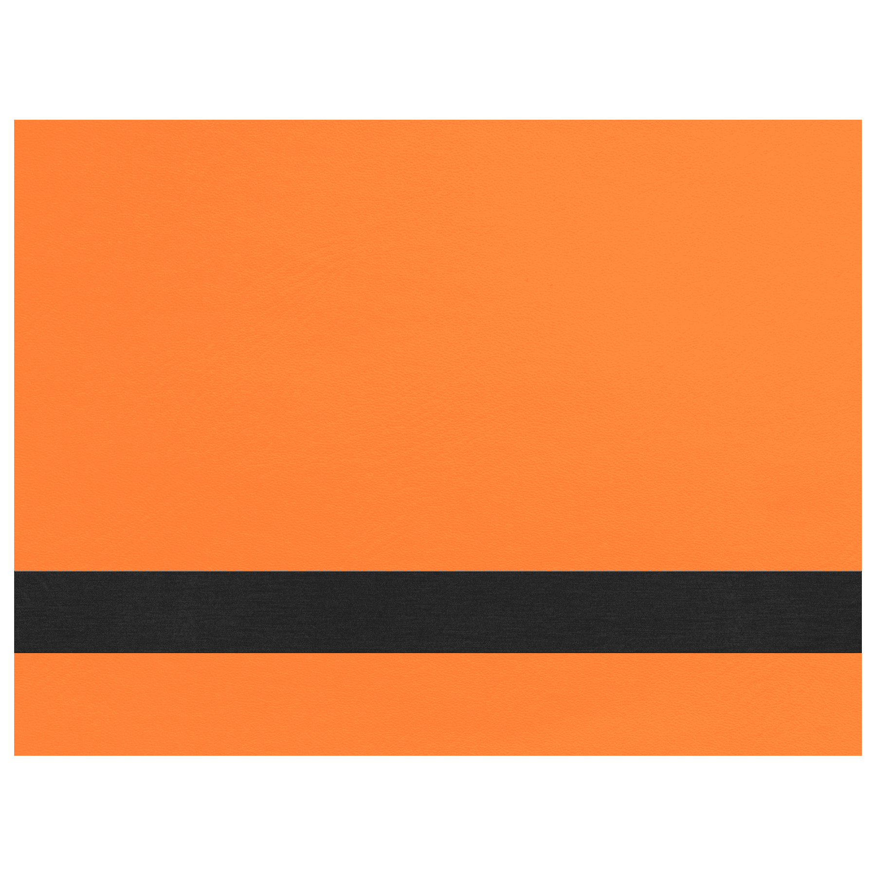 12" x 18" Neon Orange Laserable Leatherette Sheet Stock with Adhesive