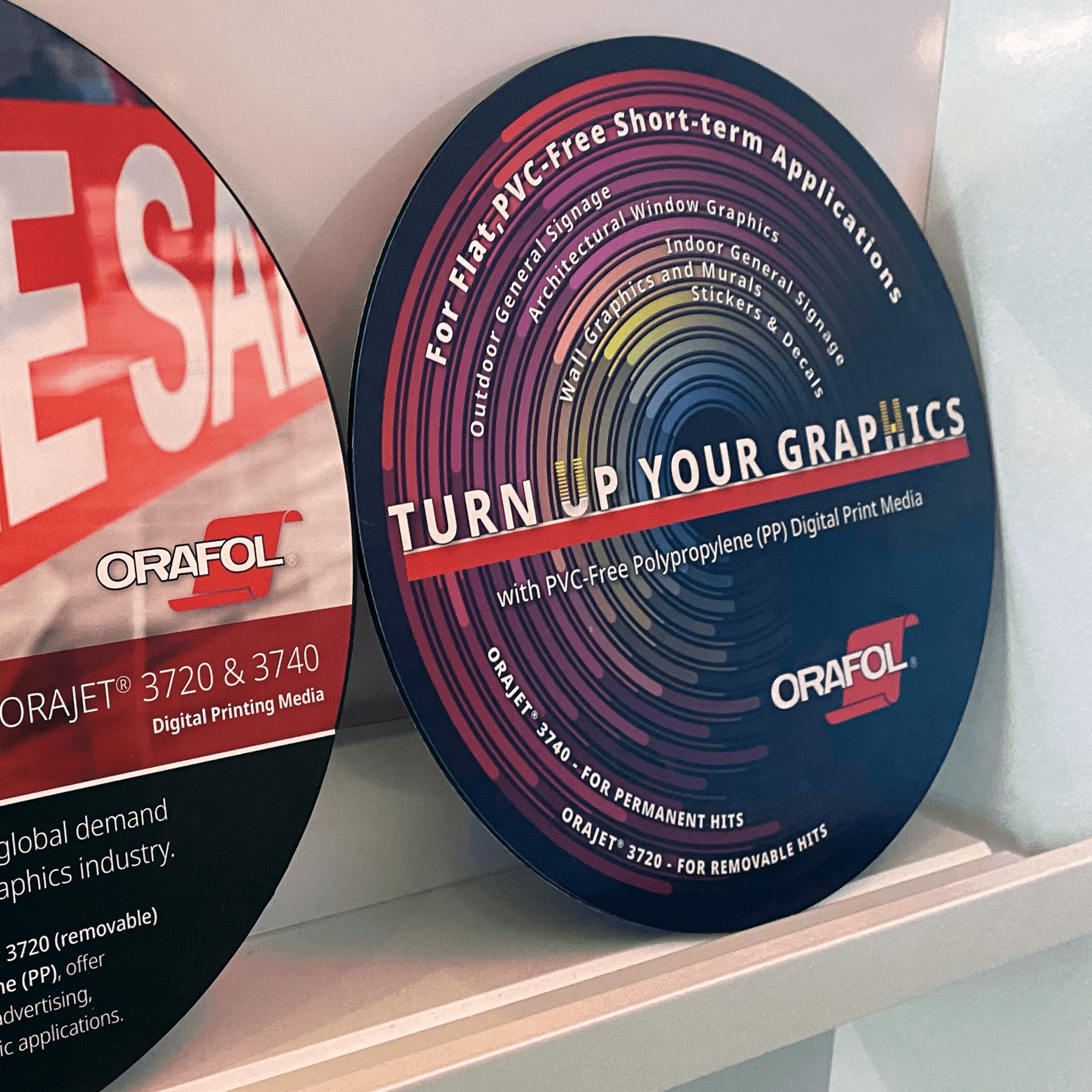 ORAJET 3720 Economical Removable PVC-Free Calendered Digital Media 54" x 50YD Matte White