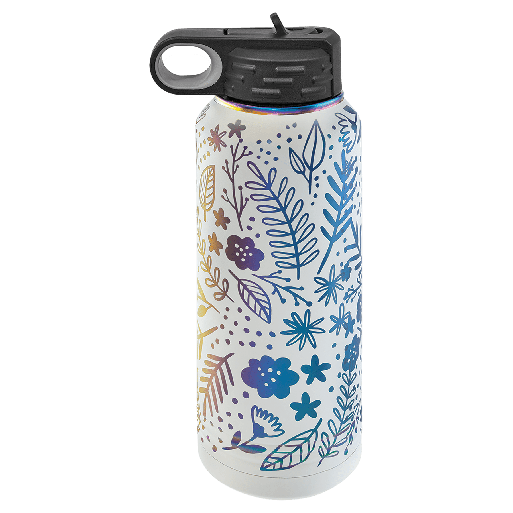 Polar Camel 32 oz. White/Prism Water Bottle