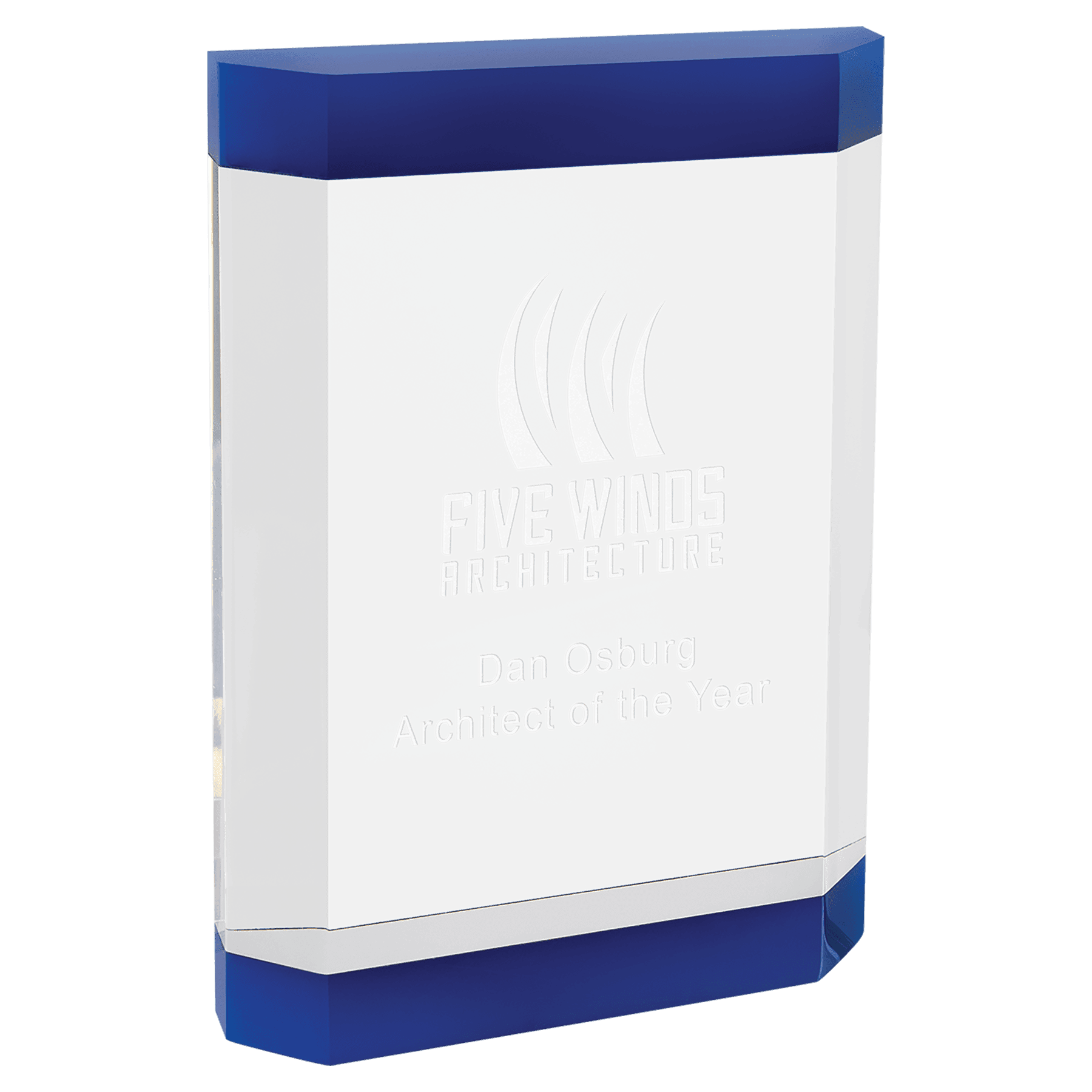 5" x 7" Blue Showcase Acrylic