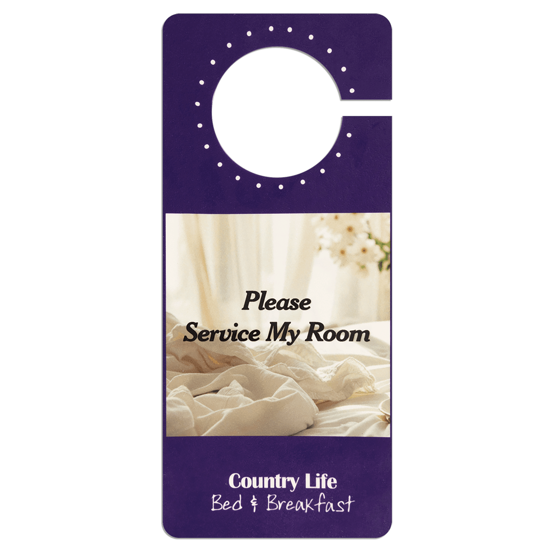 3 1/2" x 8" Sublimatable 2 Sided Door Hanger