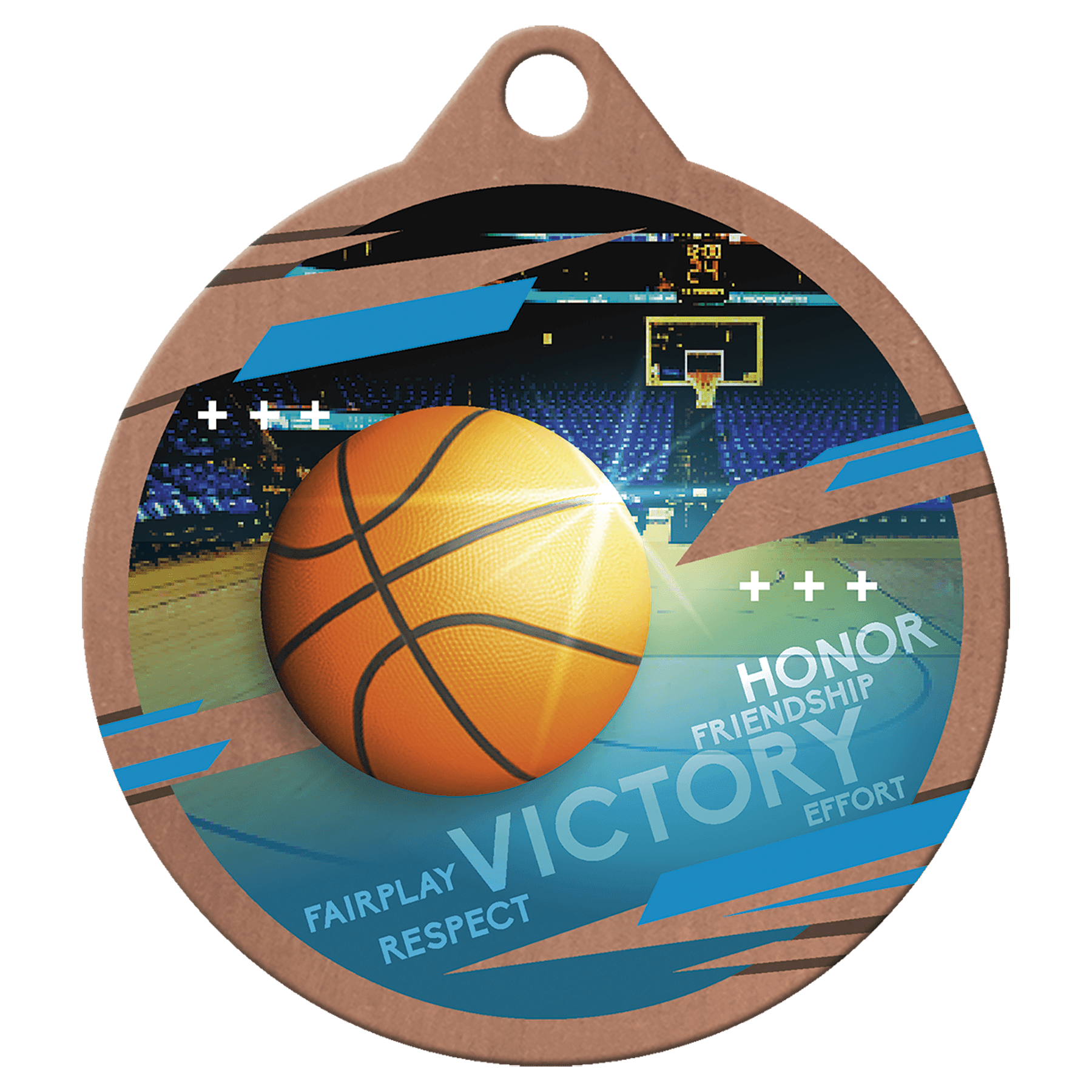 Bronze 2" Inspire Basketball Medal