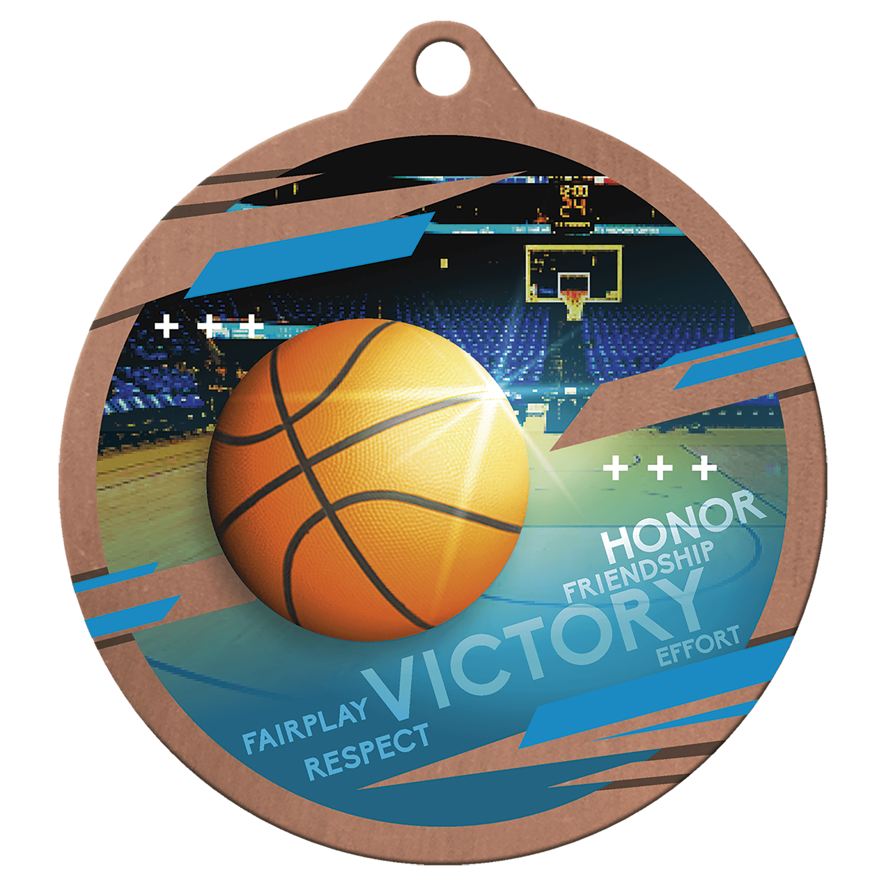 Bronze 2 3/4" Inspire Baseball Medal