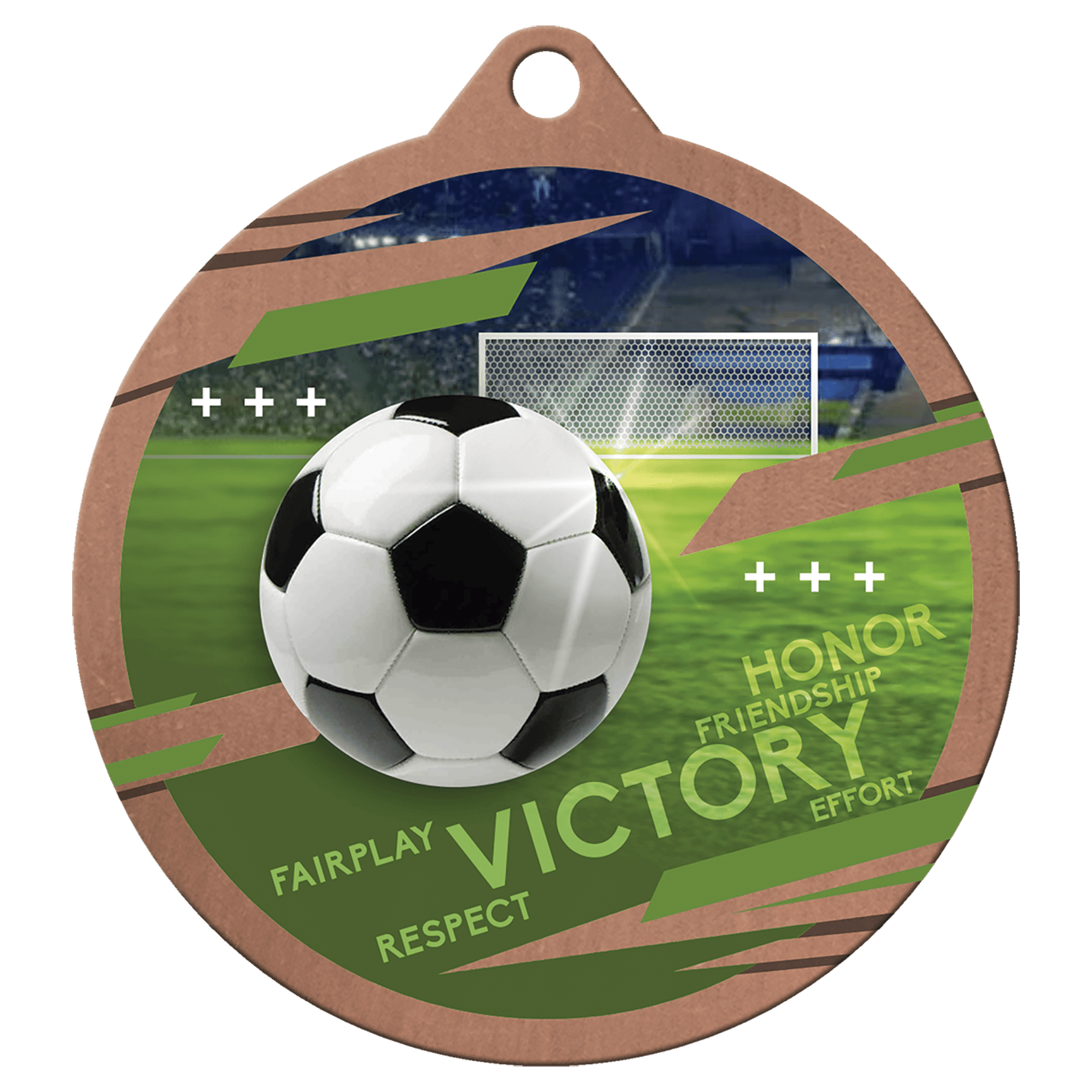 Bronze 2 3/4" Inspire Soccer Medal