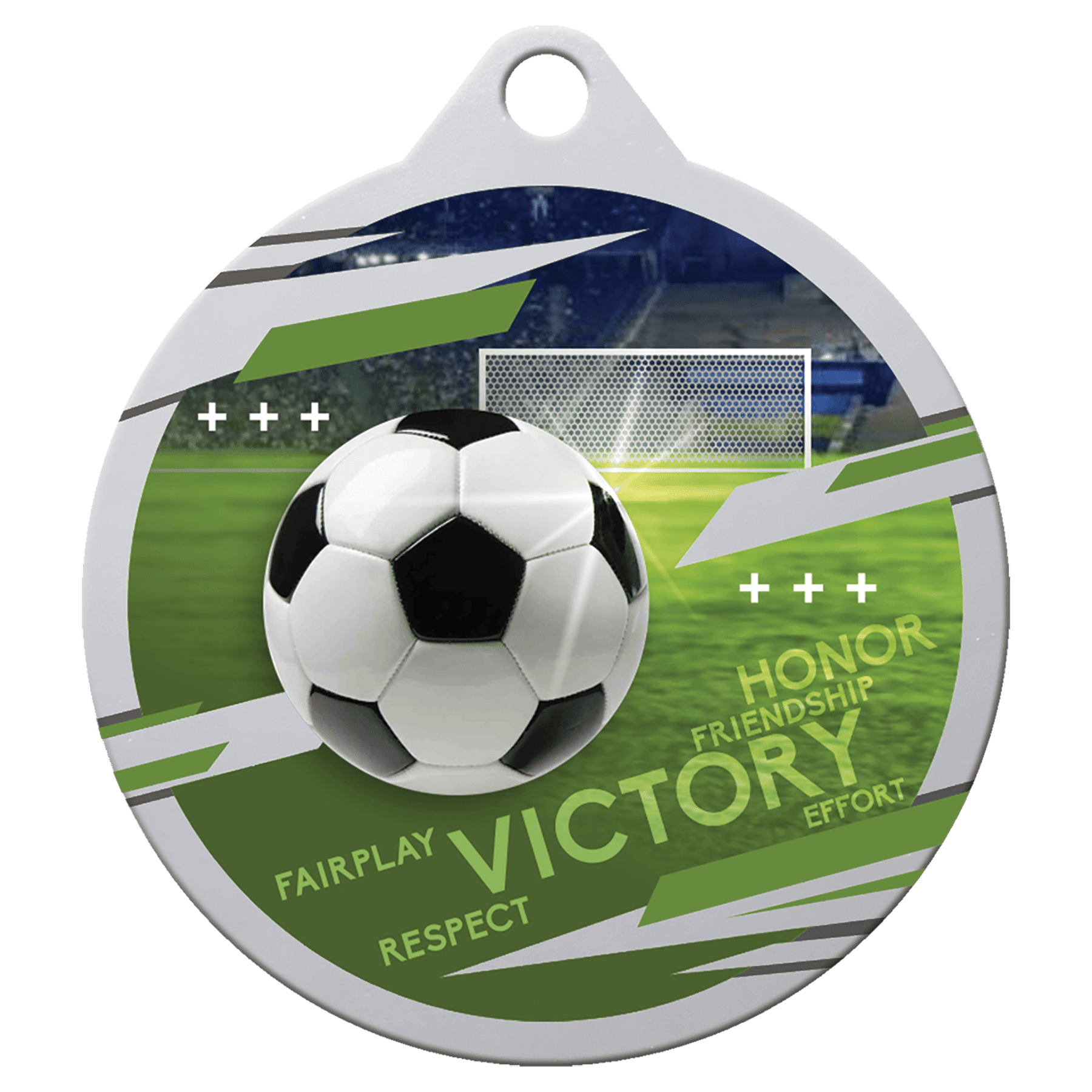 Silver 2" Inspire Soccer Medal